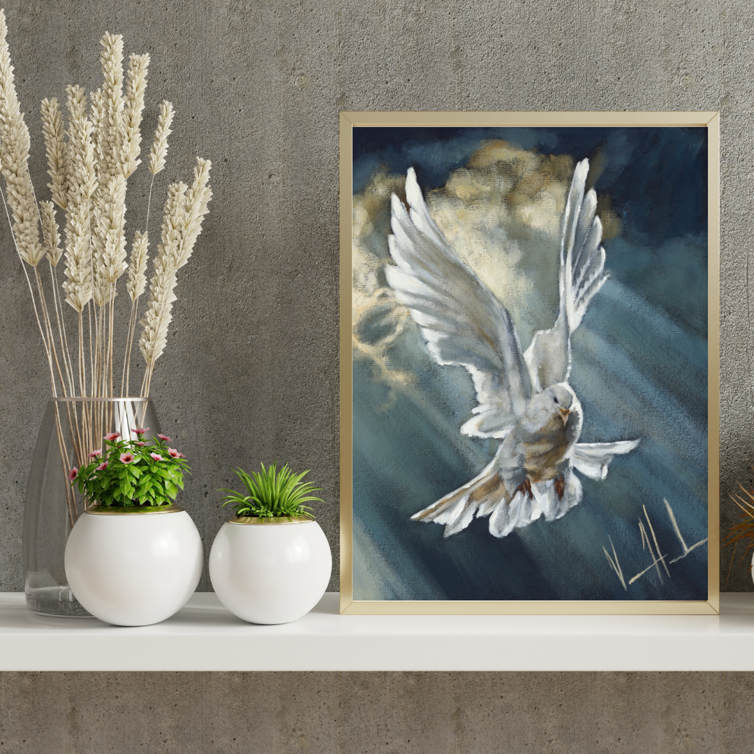 Breath of Heaven (Hand Embellished Canvas Print) Vanessa Horabuena