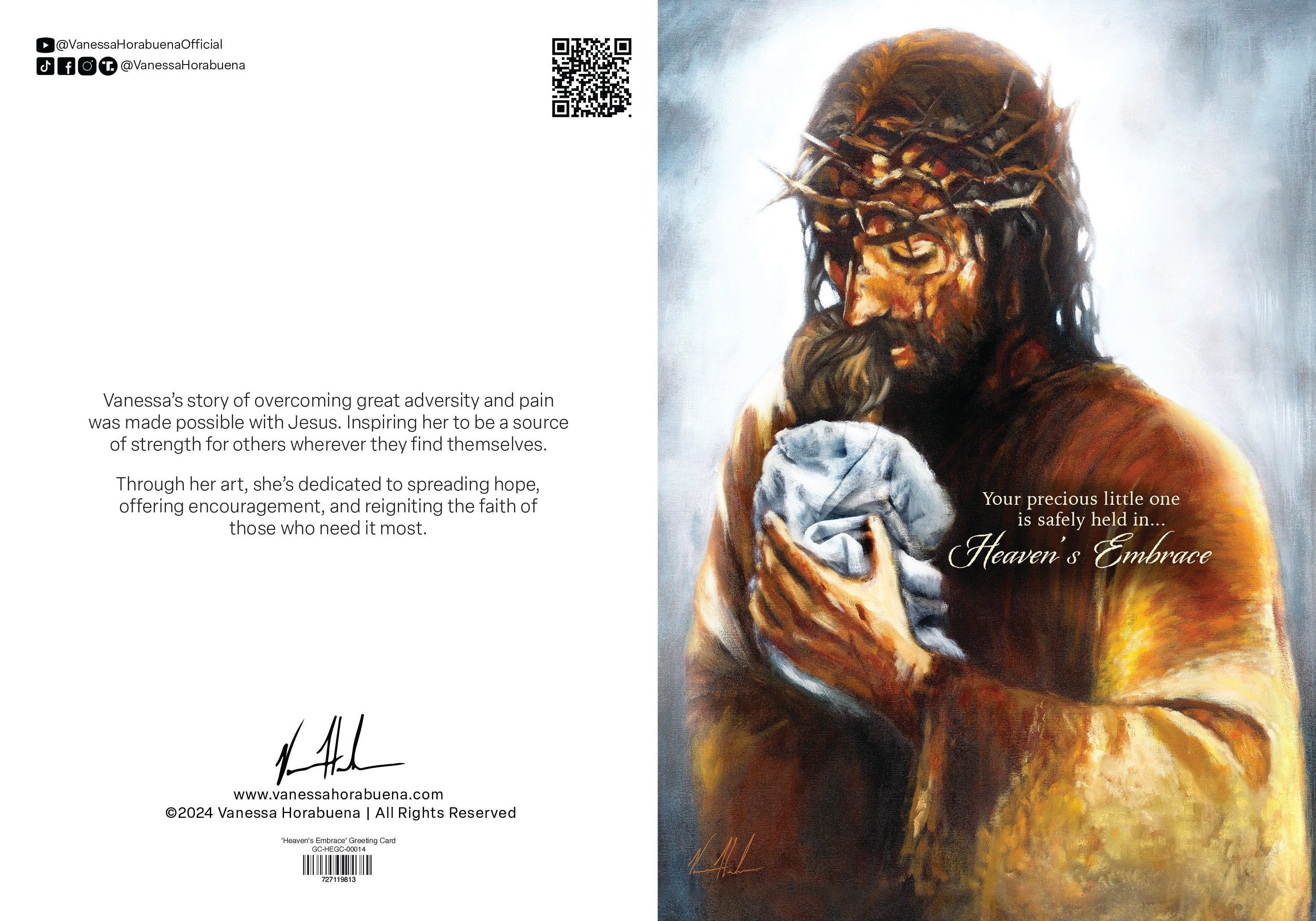 'Heaven's Embrace' Greeting Card Vanessa Horabuena
