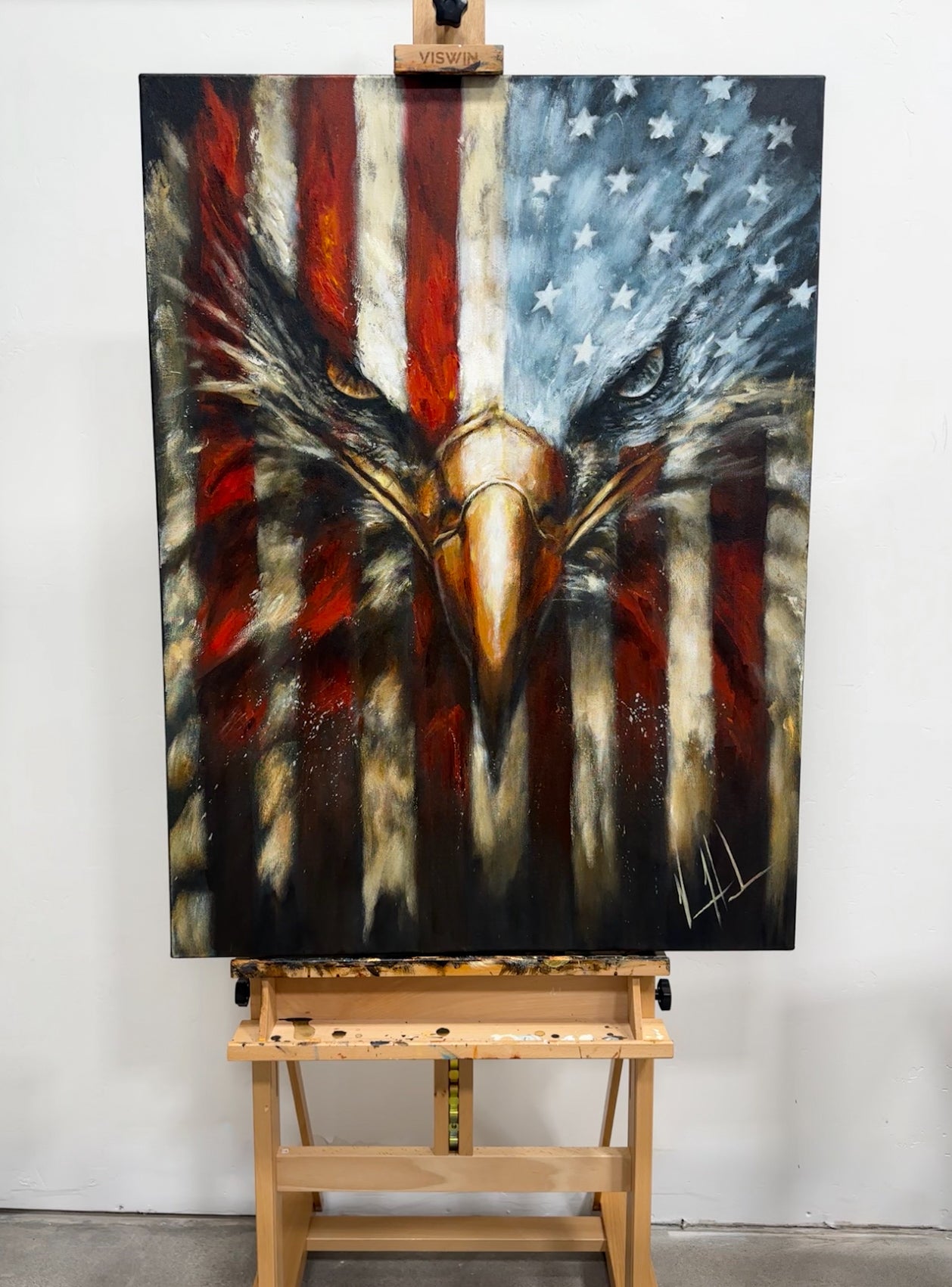 Stripes of Freedom - 30”x40” Original Painting Original Painting Vanessa Horabuena