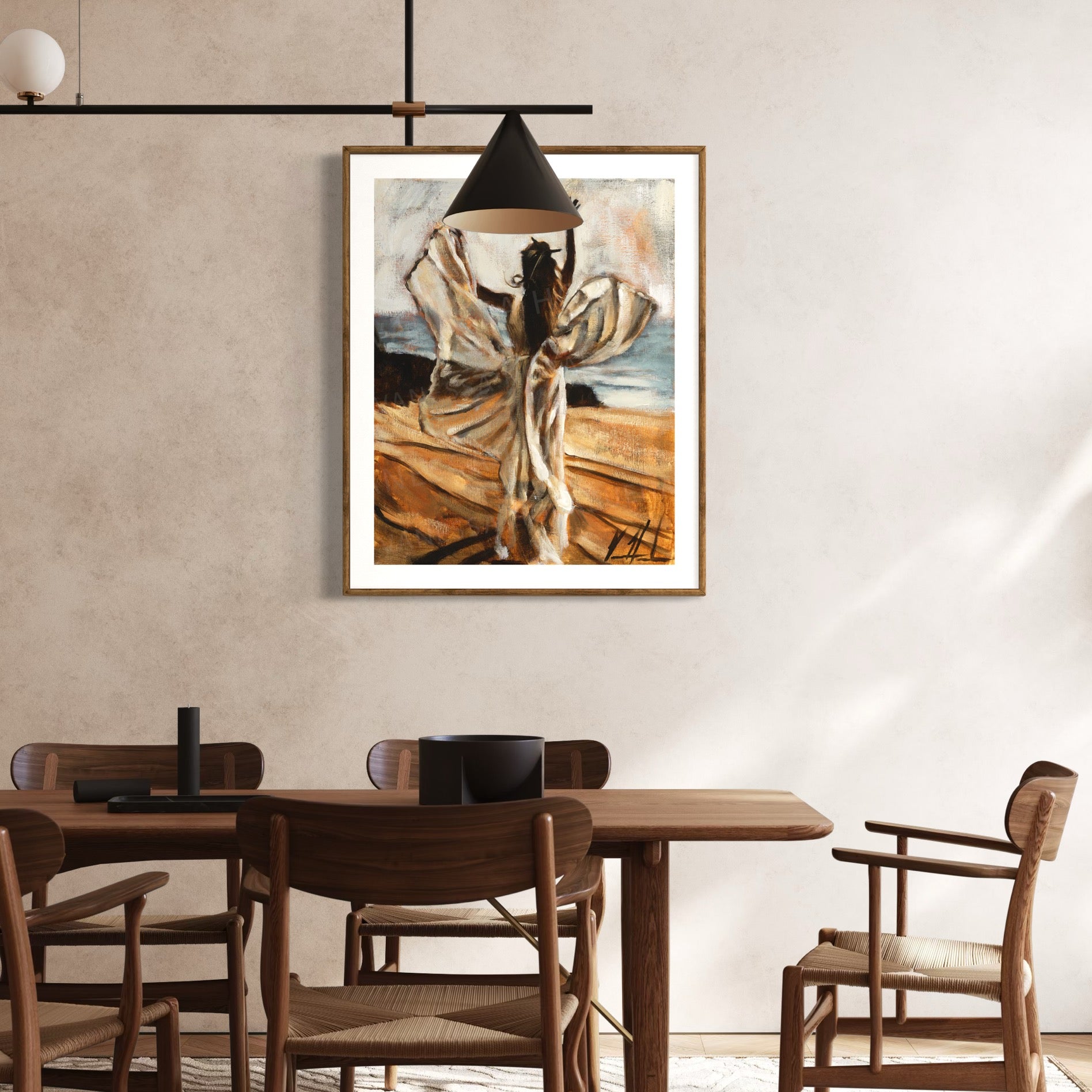 Sustained By Your Grace (Hand Embellishment Canvas Print) Women's Art Print Vanessa Horabuena