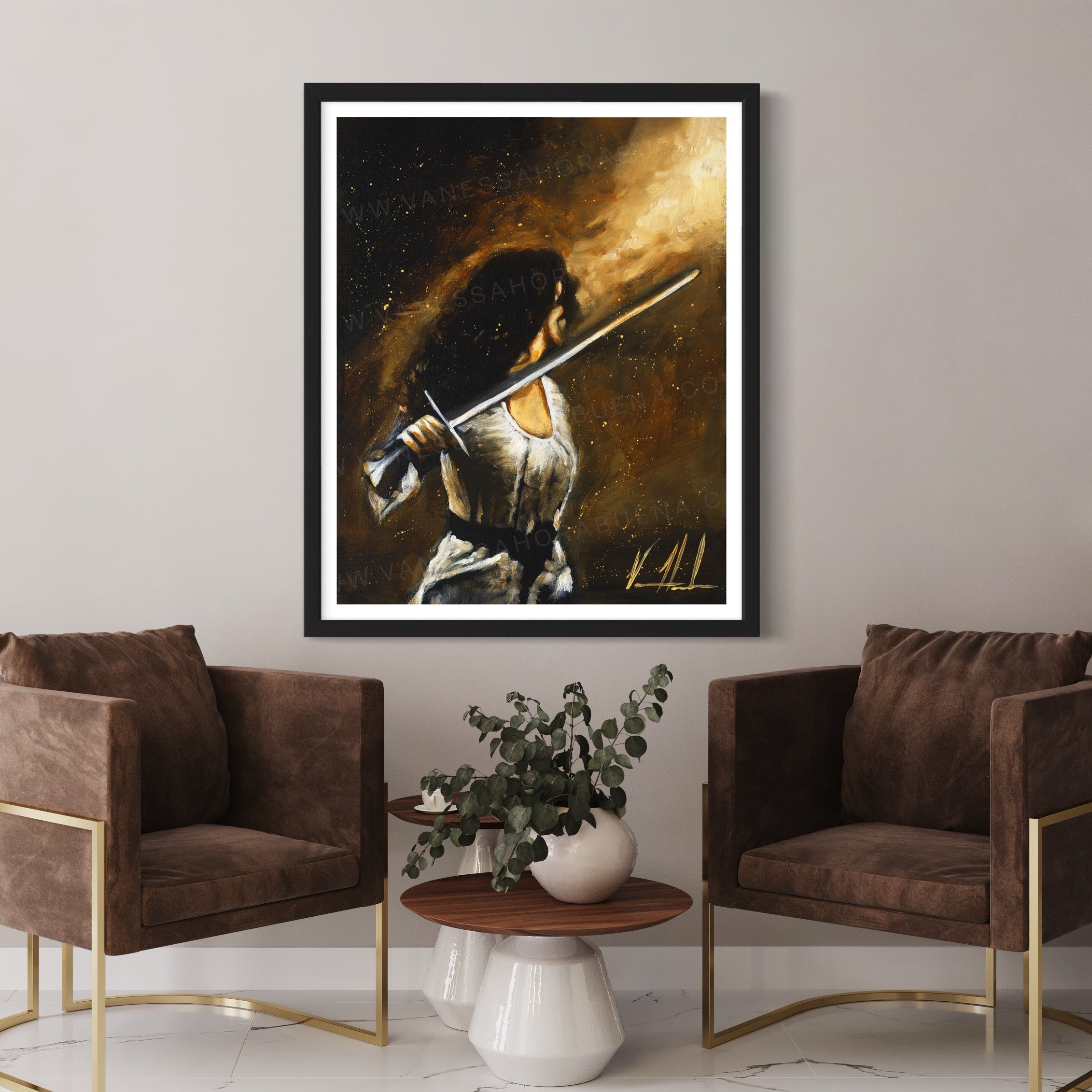 For Such a Time as This (Hand Embellished Canvas Print) Women's Art Print Vanessa Horabuena