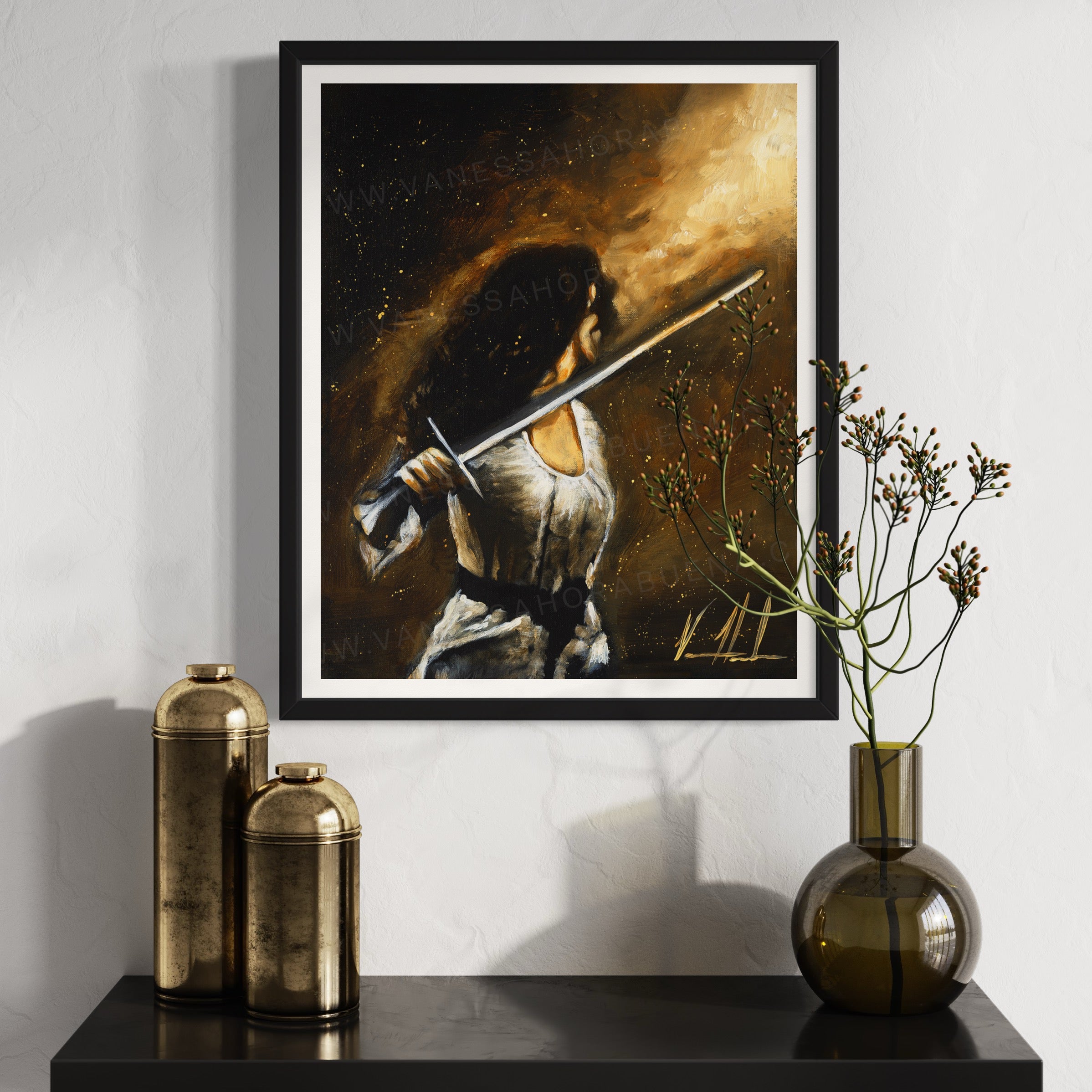 For Such a Time as This (Hand Embellished Canvas Print) Women's Art Print Vanessa Horabuena