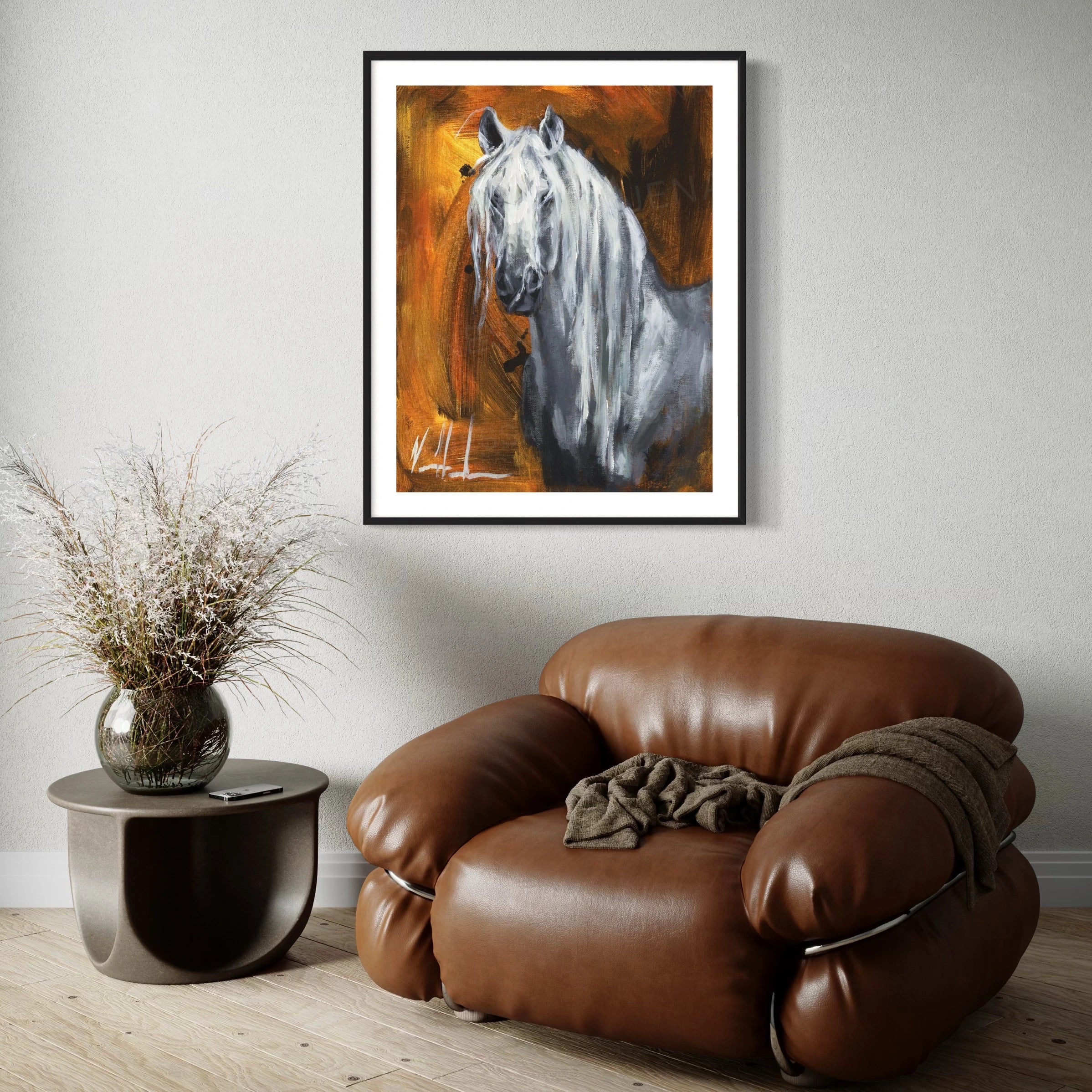 Clothed in Strength Horse Art Print Vanessa Horabuena