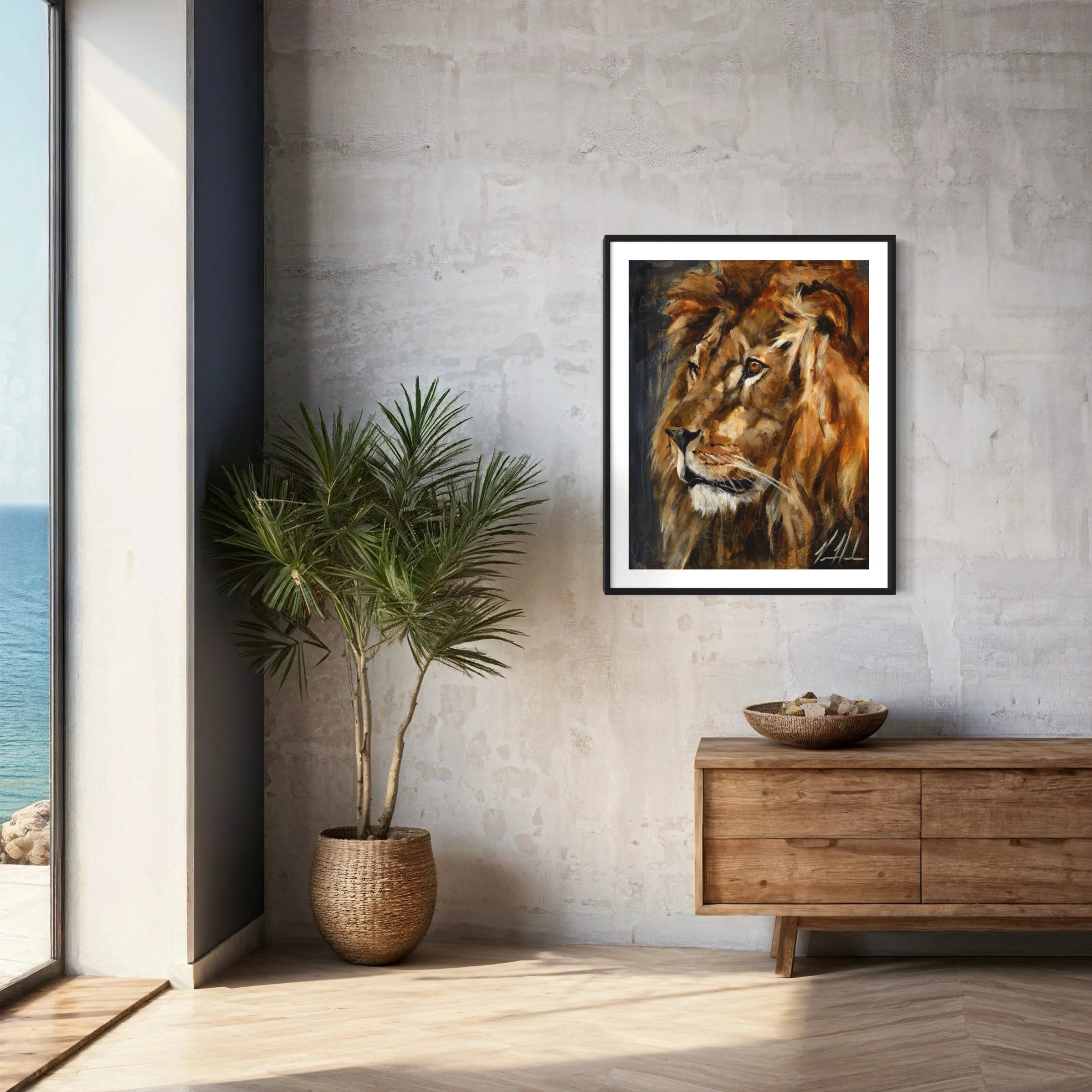 Courageous One Lion Art Print Vanessa Horabuena