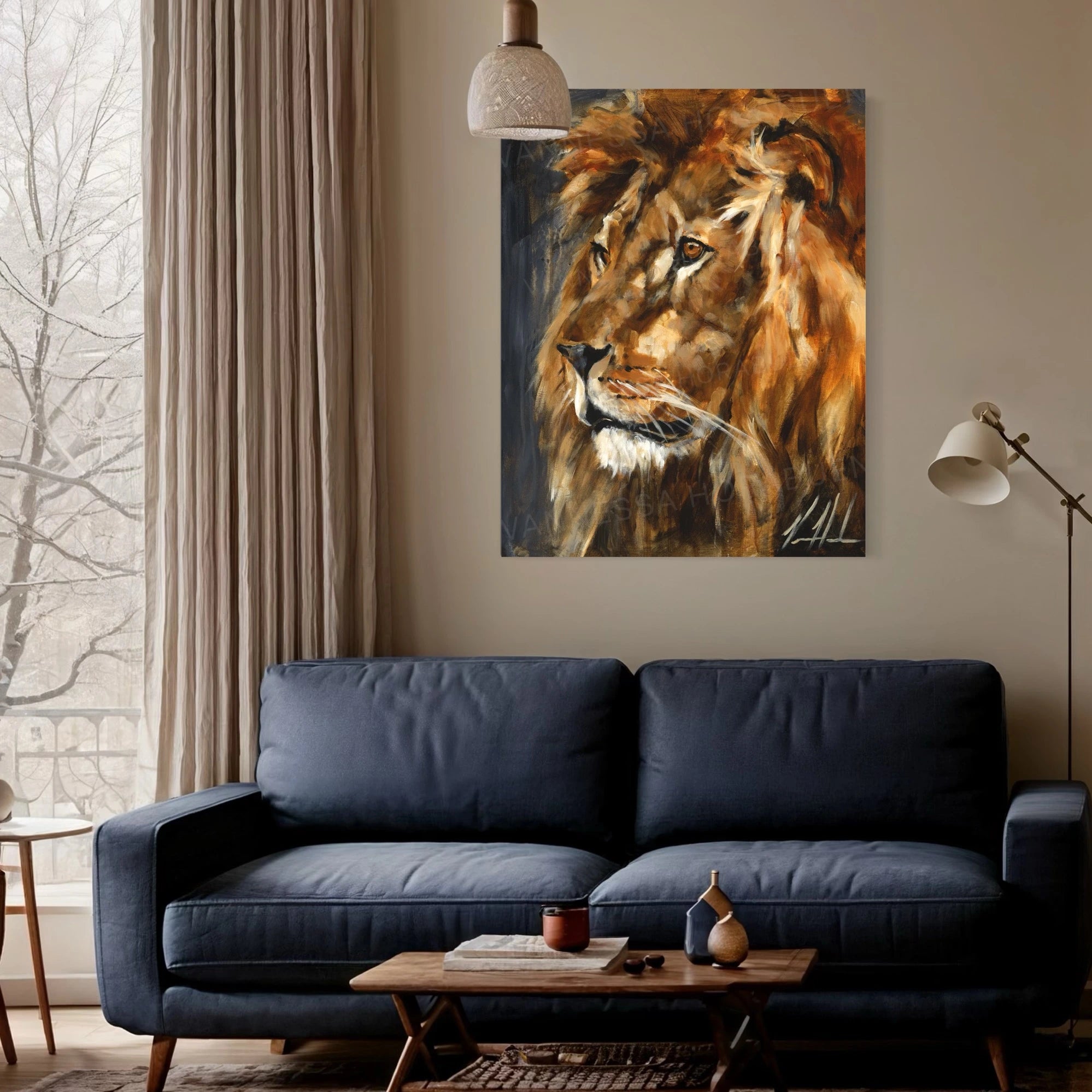 Courageous One Lion Art Print Vanessa Horabuena