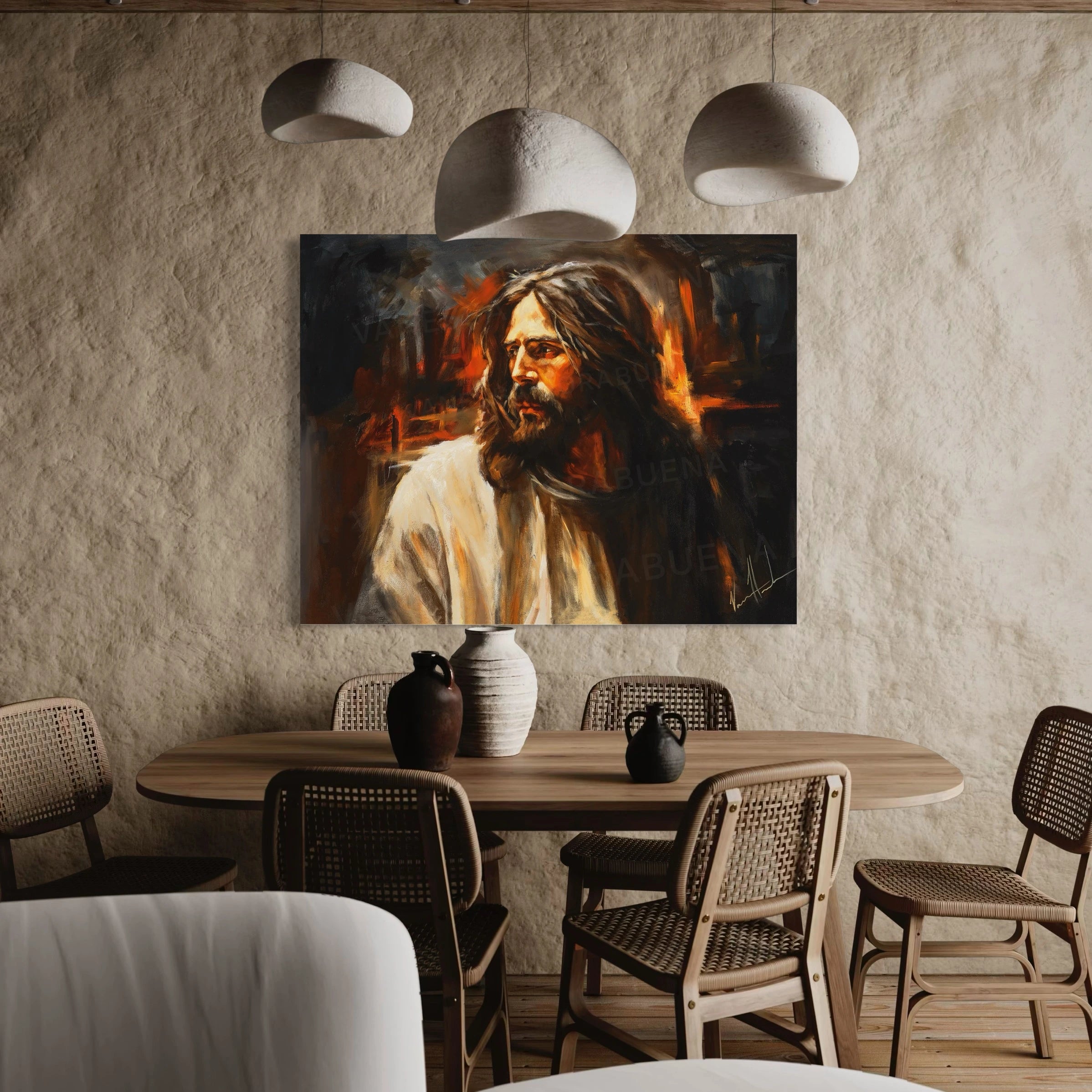 Our Beloved King (Hand Embellishment Canvas Print) Jesus Art Print Vanessa Horabuena