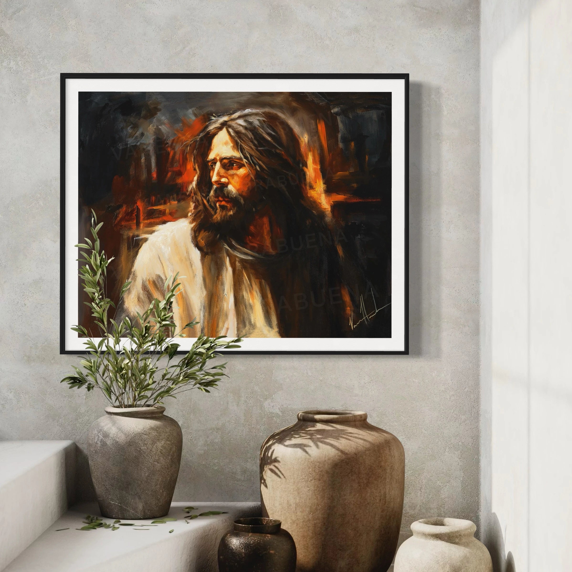 Our Beloved King (Hand Embellishment Canvas Print) Jesus Art Print Vanessa Horabuena
