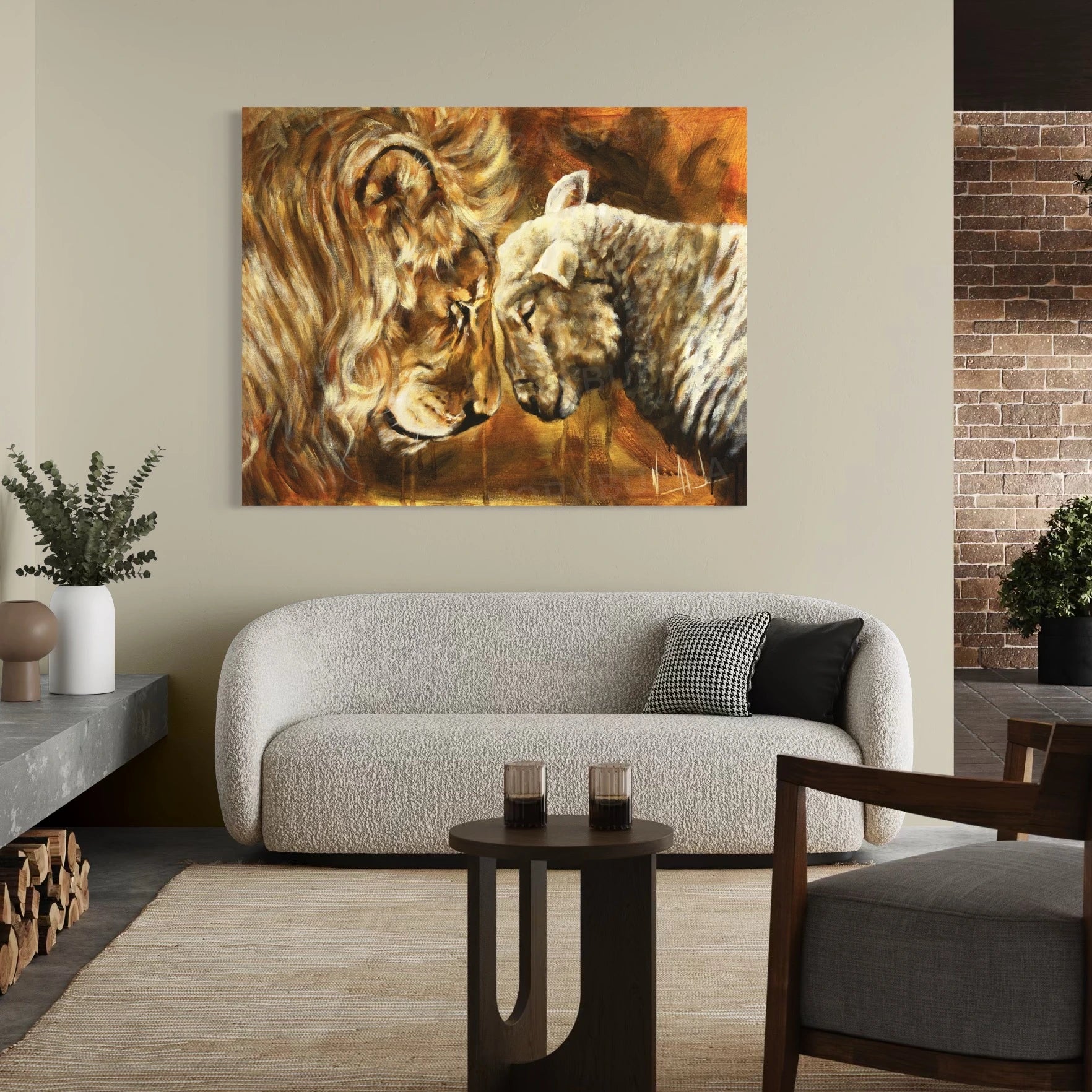 Compassion of a King (Refined By His Love) Lion Art Print Vanessa Horabuena