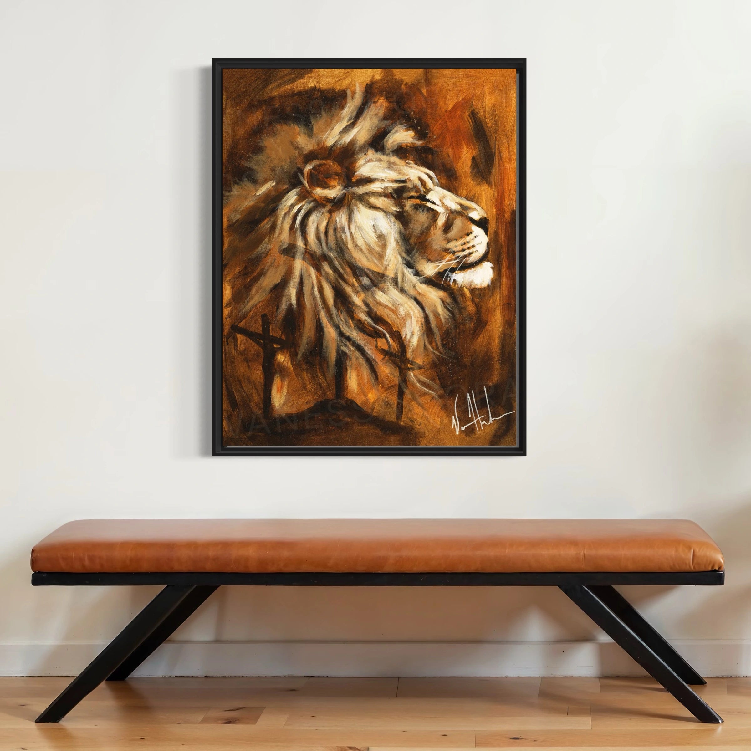 A King's Hill Lion Art Print Vanessa Horabuena