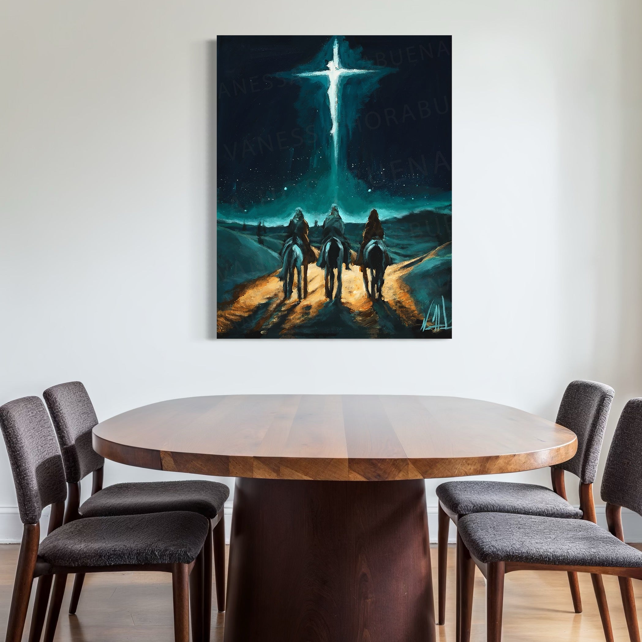 Whom Do You Seek? (Hand Embellishment Canvas Print) Jesus Art Print Vanessa Horabuena