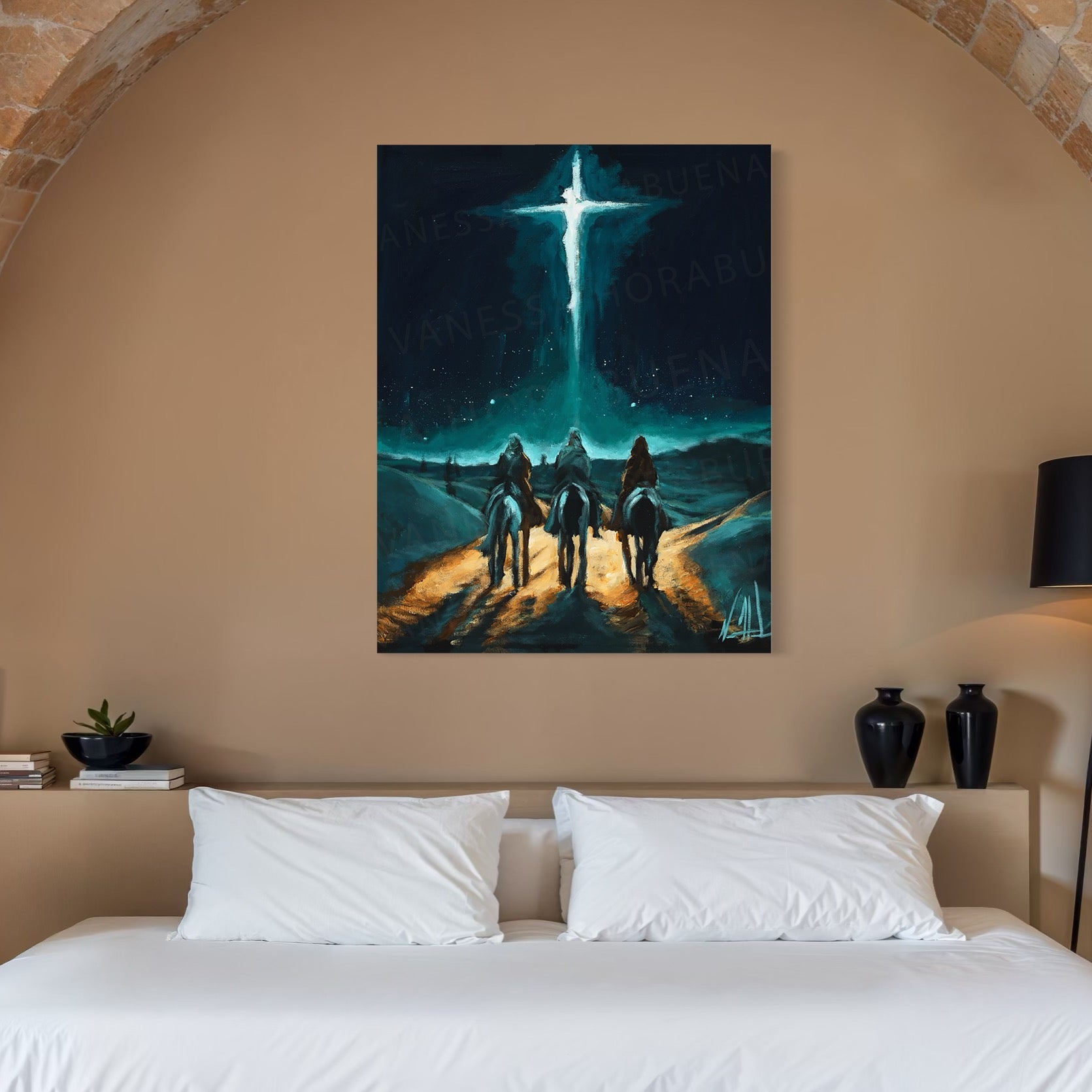 Whom Do You Seek? (Hand Embellishment Canvas Print) Jesus Art Print Vanessa Horabuena