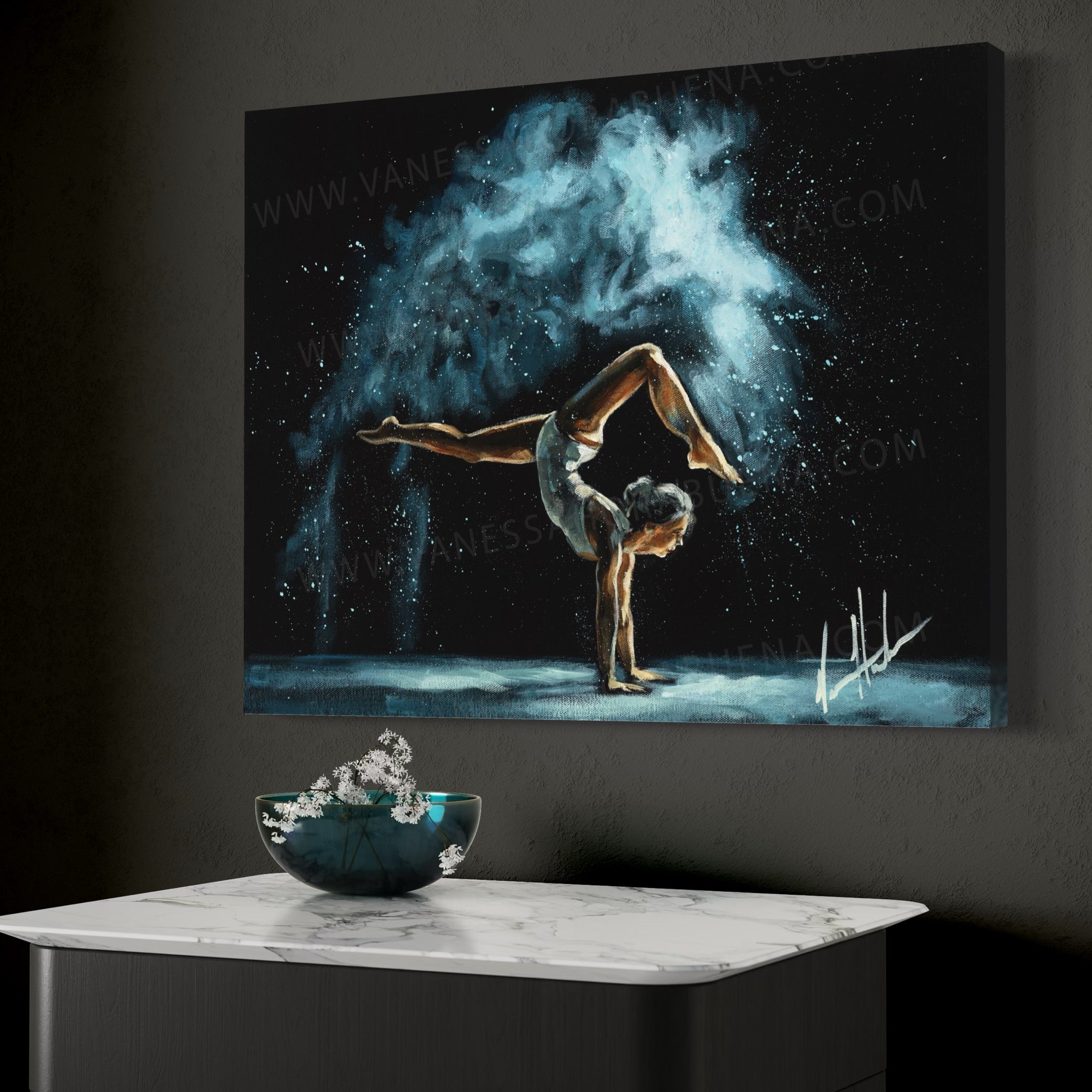 Freedom In His Grace (Hand Embellishment Canvas Print) Women's Art Print Vanessa Horabuena