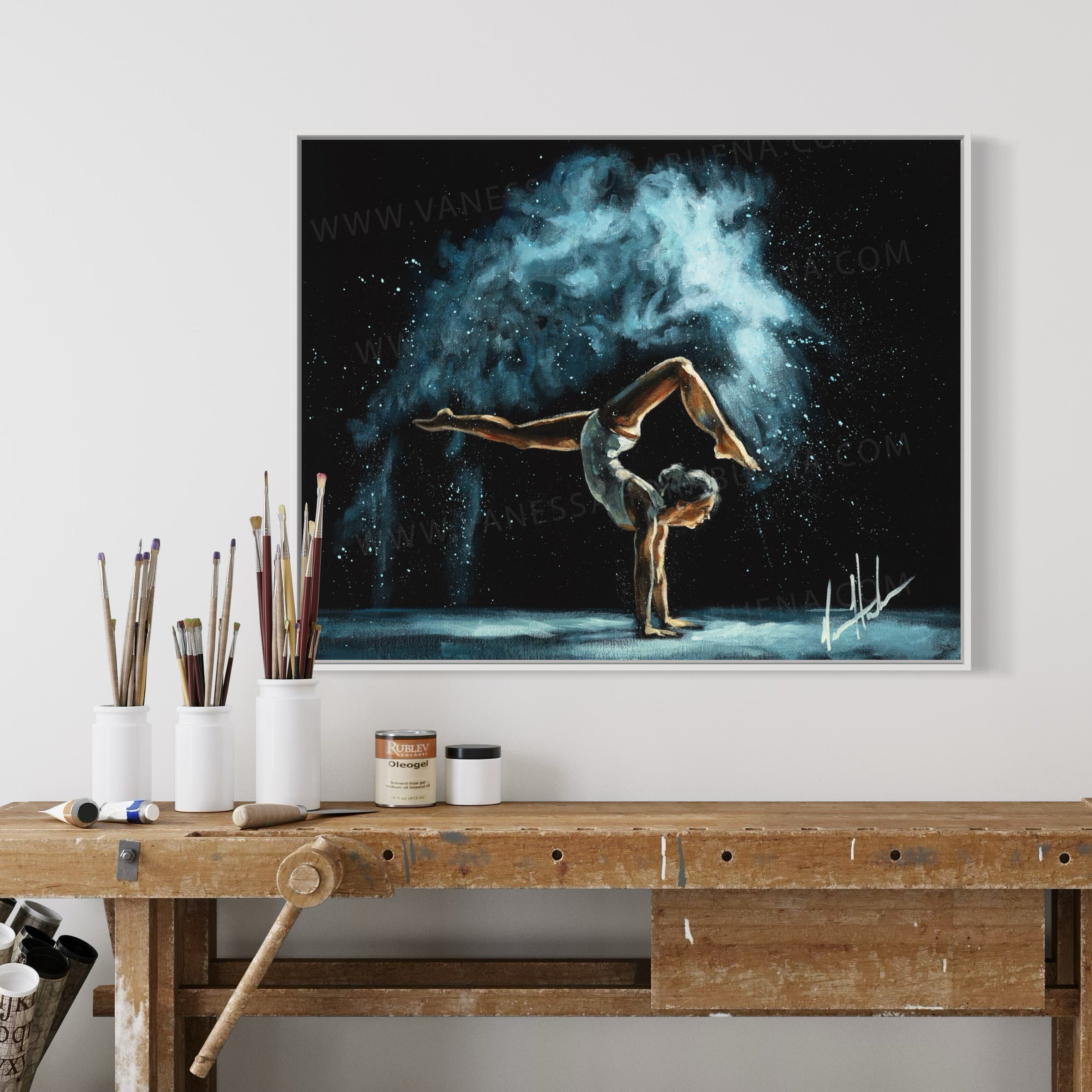 Freedom In His Grace (Hand Embellishment Canvas Print) Women's Art Print Vanessa Horabuena