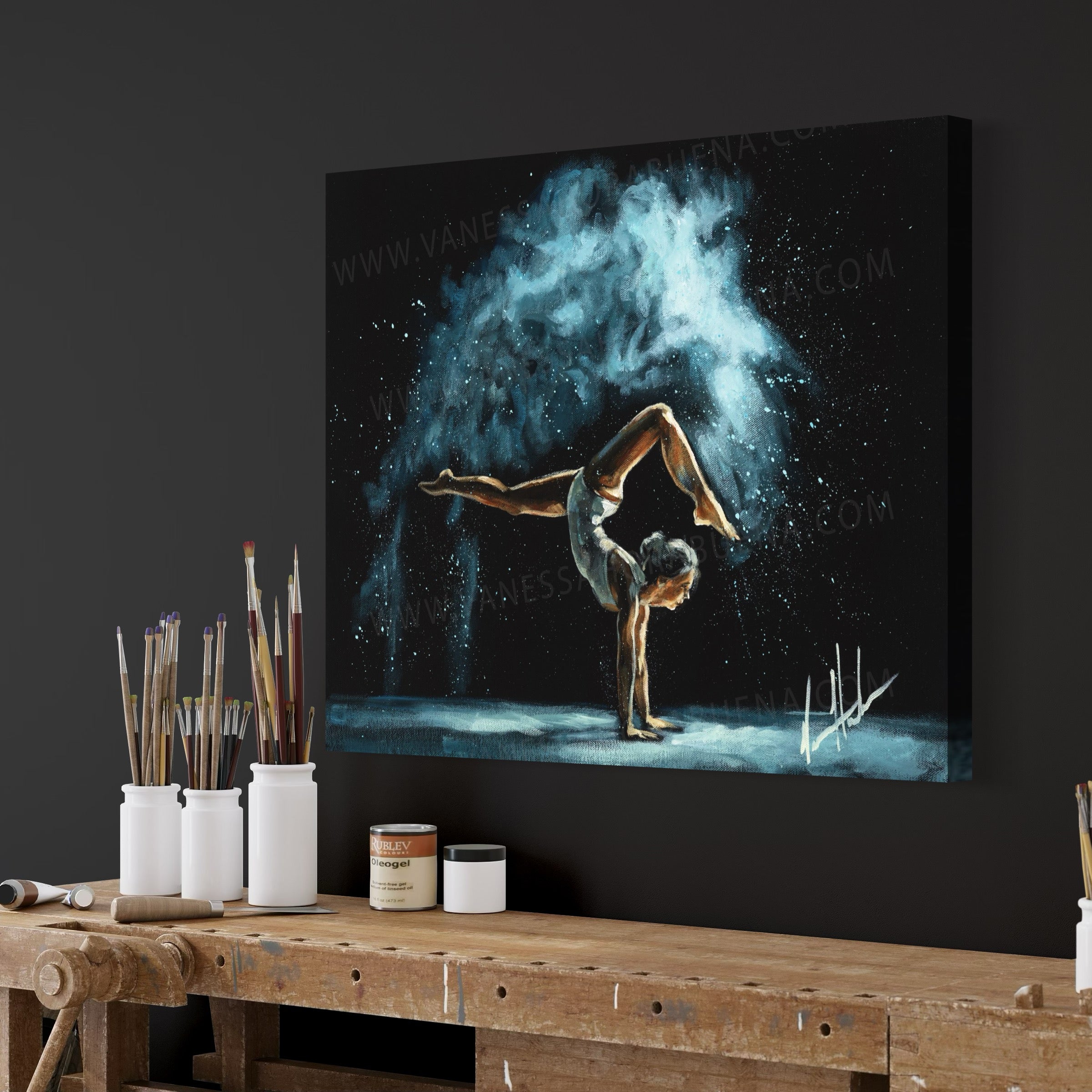 Freedom In His Grace (Hand Embellishment Canvas Print) Women's Art Print Vanessa Horabuena