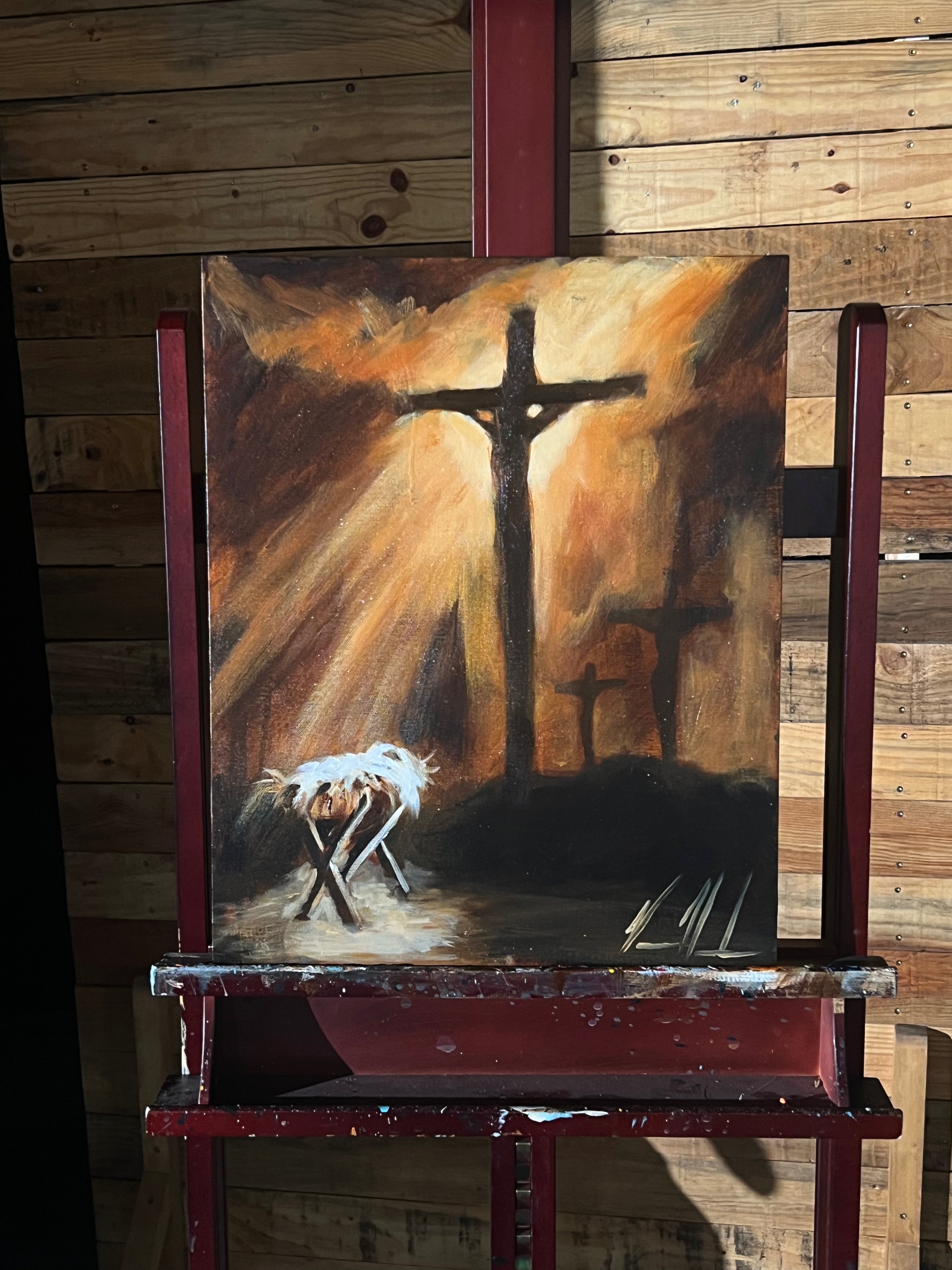 Born for Glory - 16"X20" Original Acrylic Painting Original Painting Vanessa Horabuena