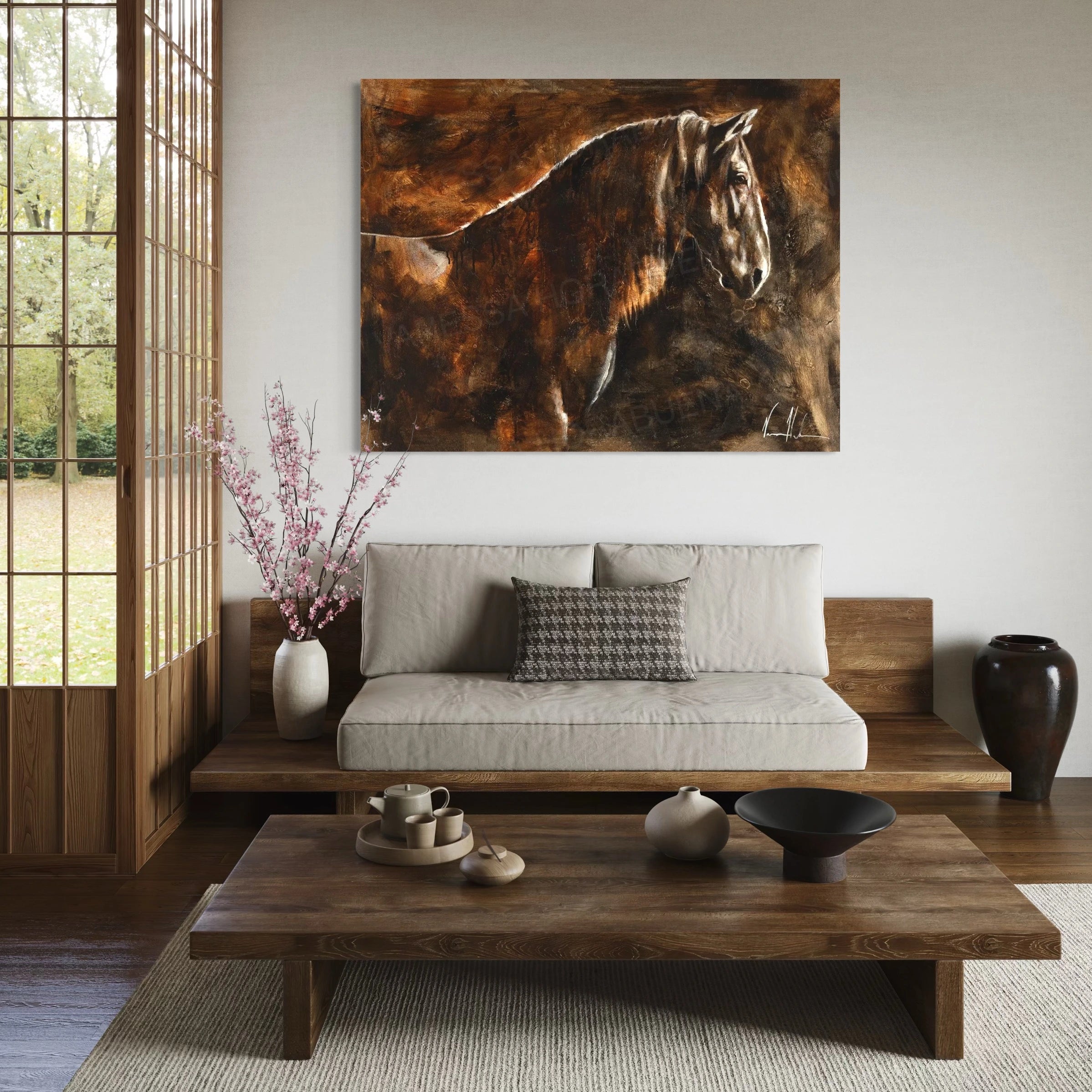 With a Calm and Steady Heart Horse Art Print Vanessa Horabuena