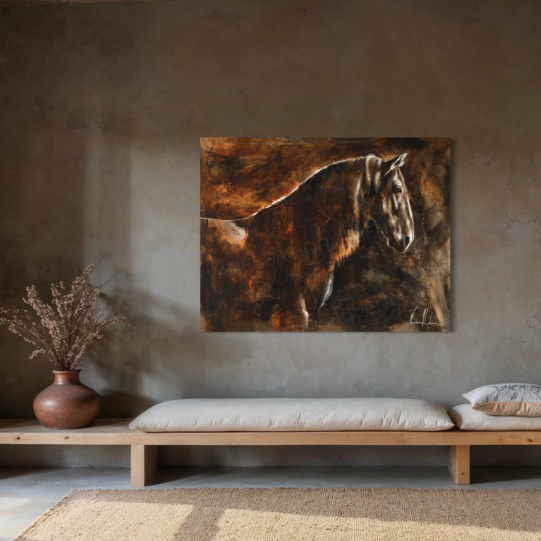 With a Calm and Steady Heart Horse Art Print Vanessa Horabuena