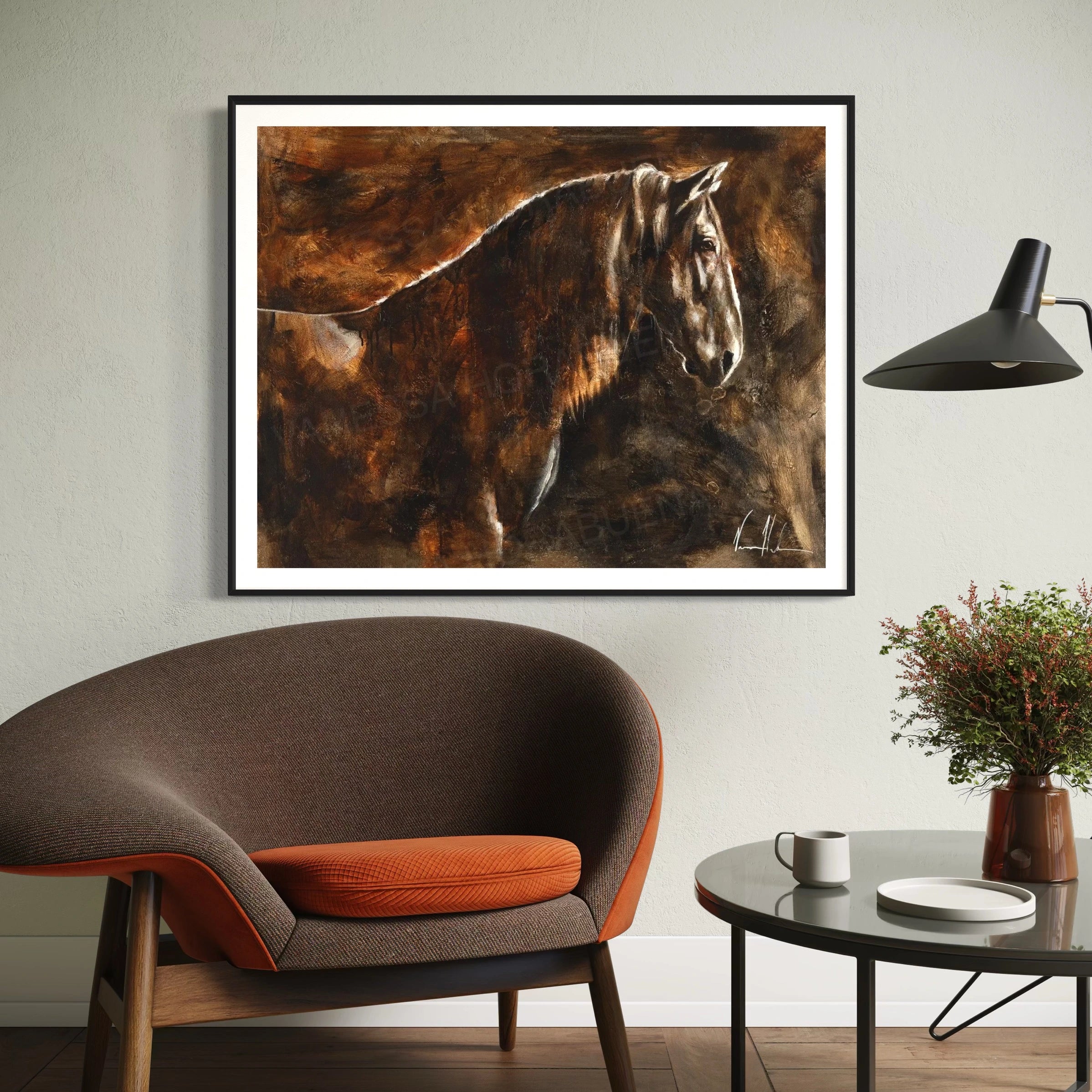 With a Calm and Steady Heart Horse Art Print Vanessa Horabuena