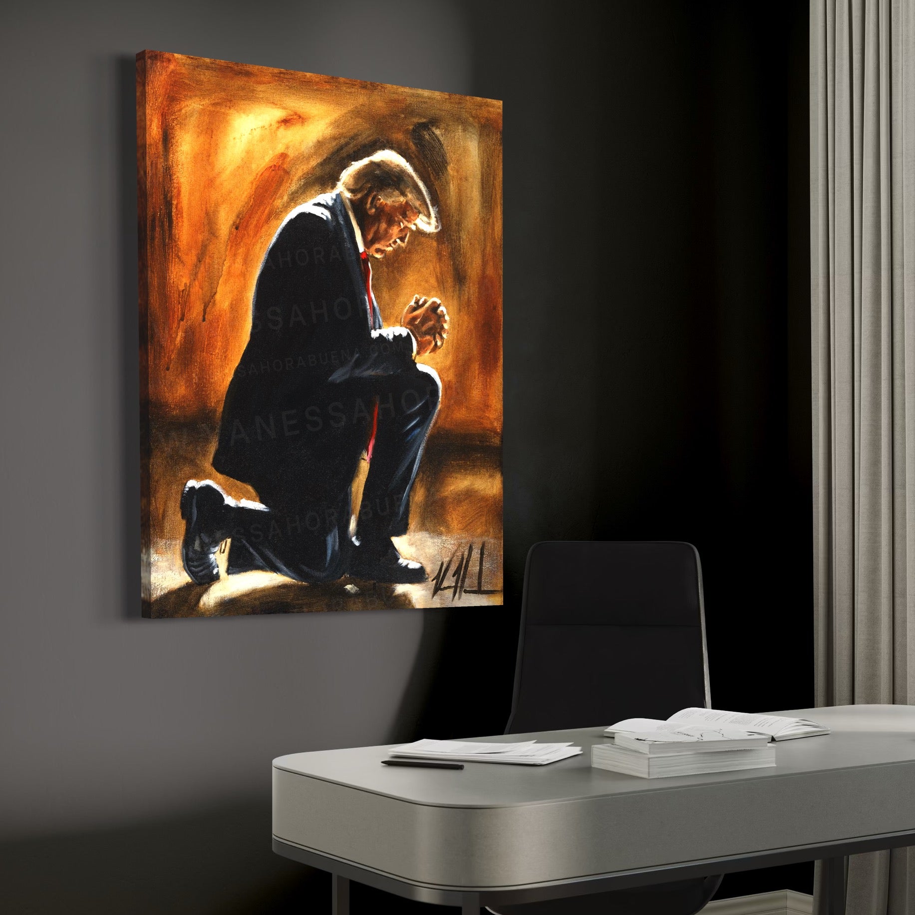 For The Path Set Before Him (Hand Embellished Canvas Print) Vanessa Horabuena