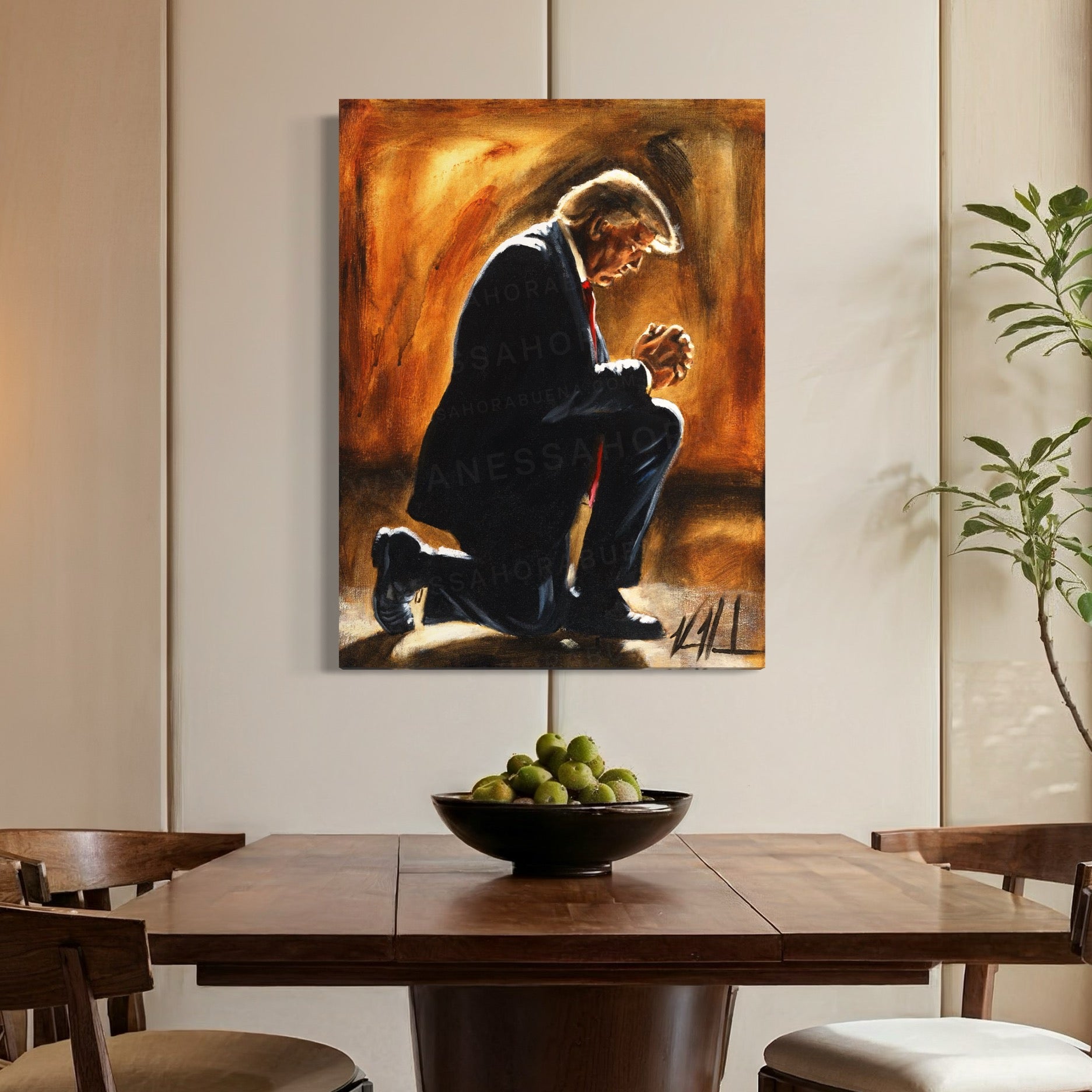 For The Path Set Before Him (Hand Embellished Canvas Print) Vanessa Horabuena