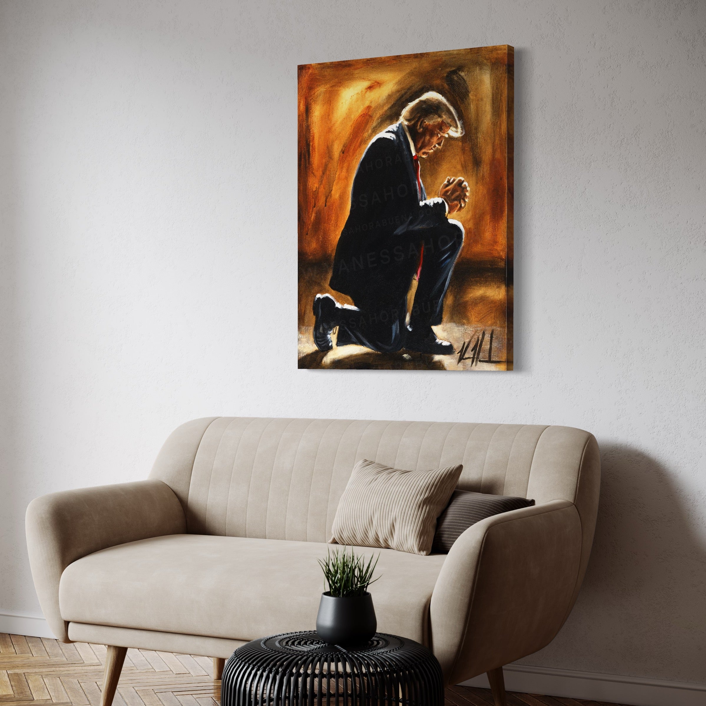 For The Path Set Before Him (Hand Embellished Canvas Print) Vanessa Horabuena