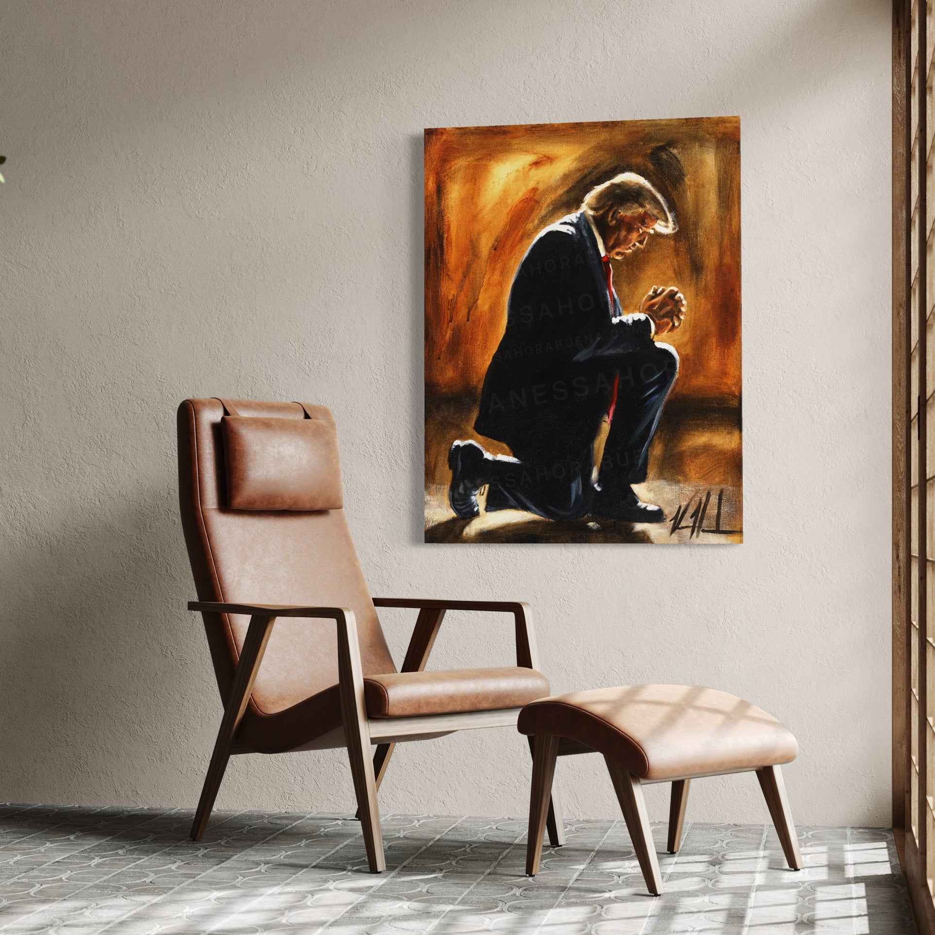 For The Path Set Before Him (Hand Embellished Canvas Print) Vanessa Horabuena