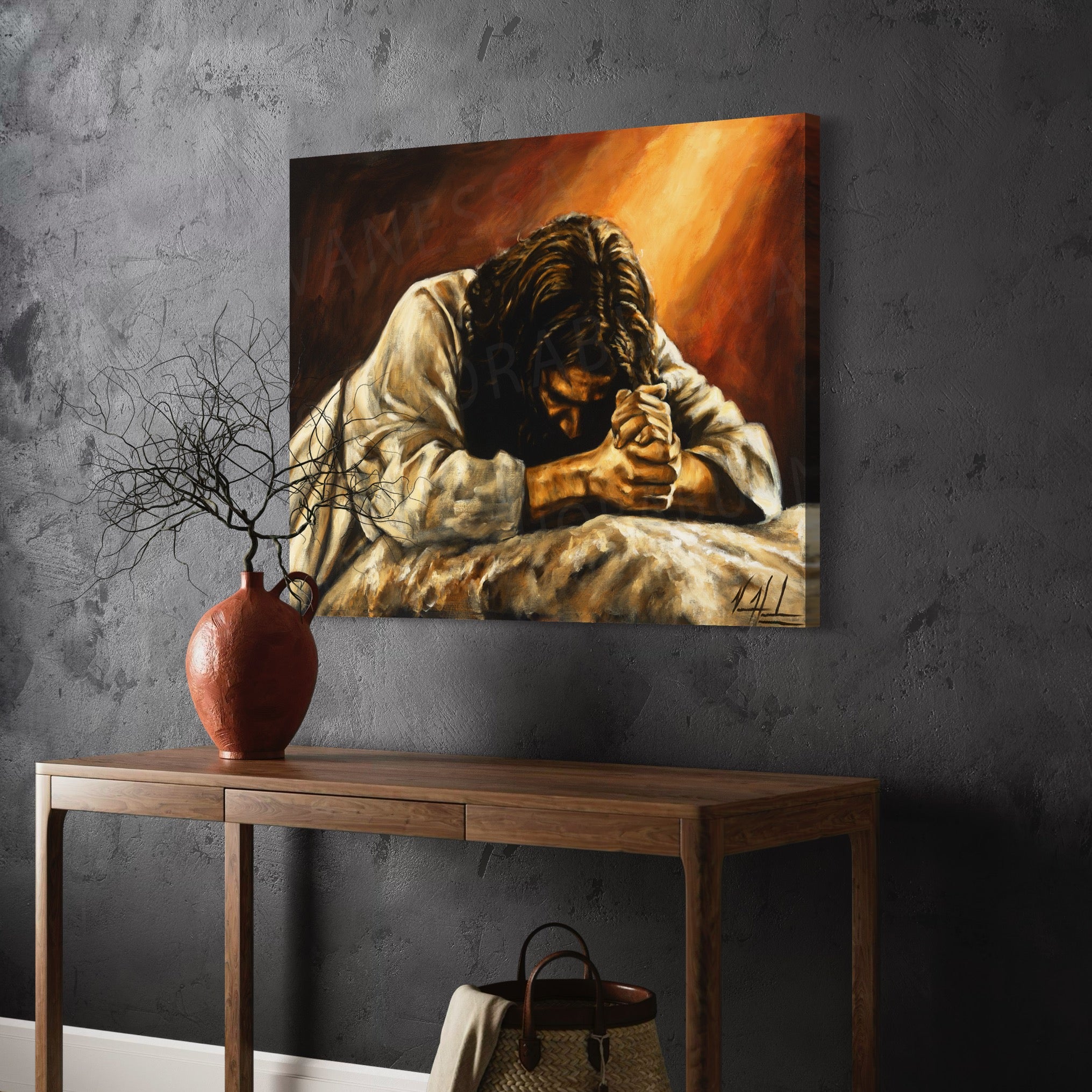 Thy Will Be Done - Glorious Light (Hand Embellished Canvas Print) Vanessa Horabuena