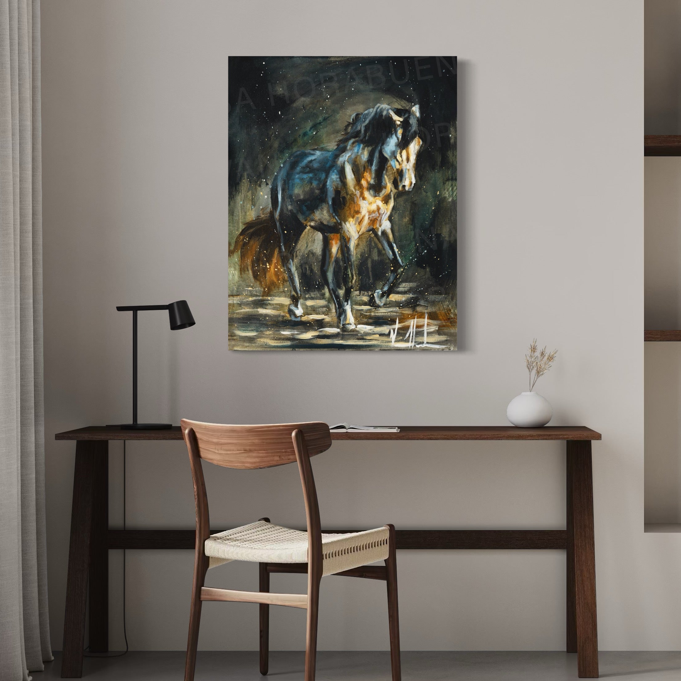 Destined to Lead (Hand Embellishment Canvas Print) Horse Art Print Vanessa Horabuena