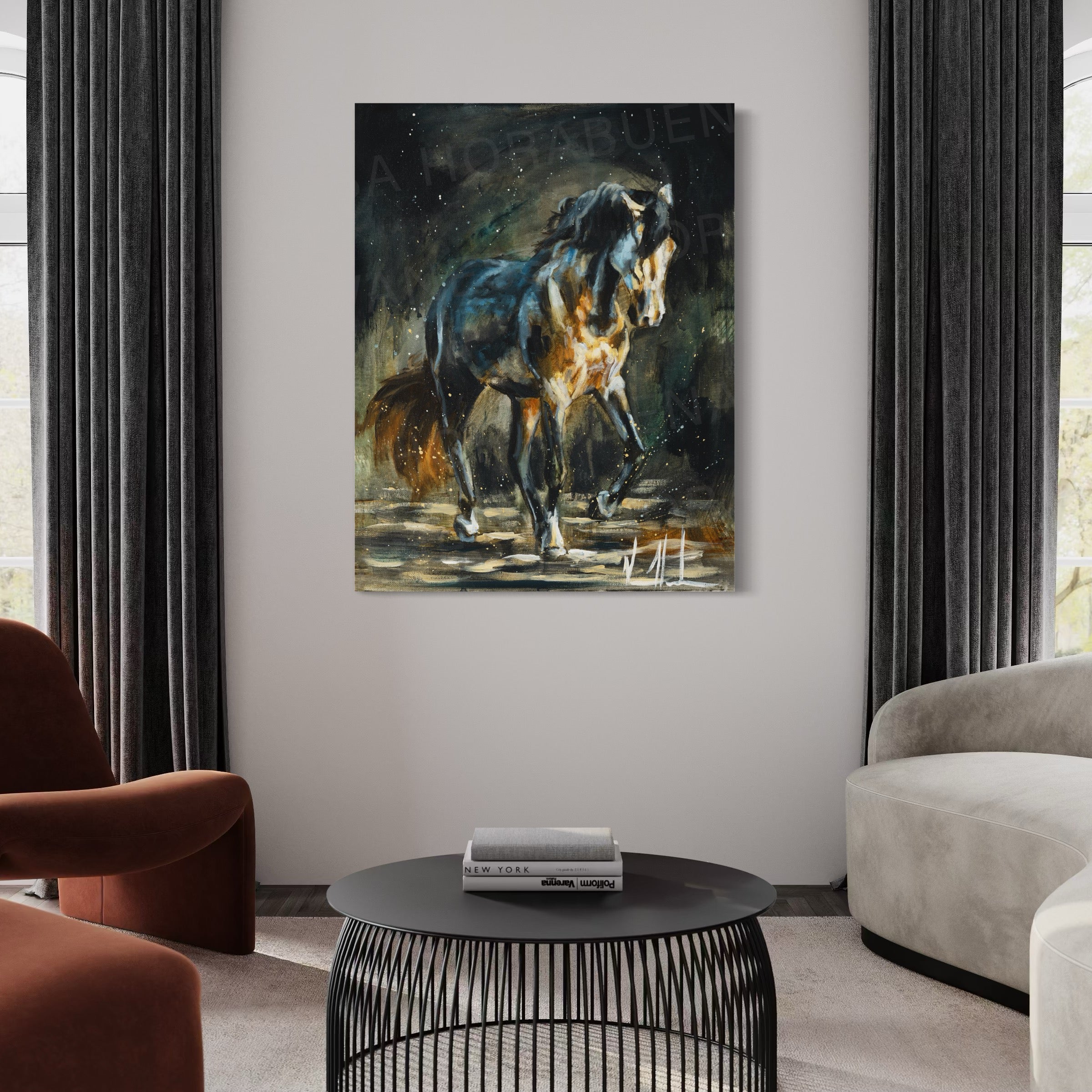 Destined to Lead (Hand Embellishment Canvas Print) Horse Art Print Vanessa Horabuena