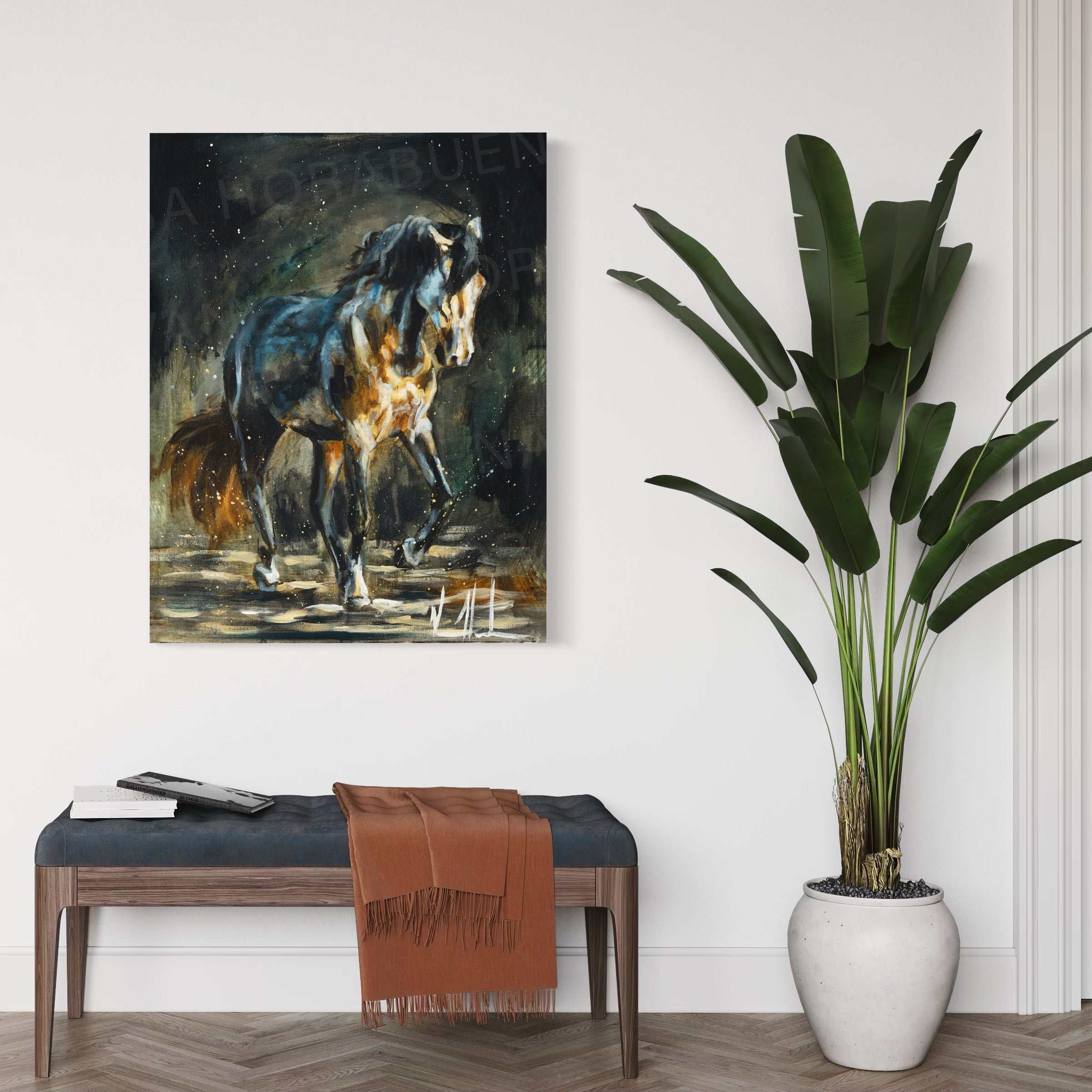 Destined to Lead (Hand Embellishment Canvas Print) Horse Art Print Vanessa Horabuena