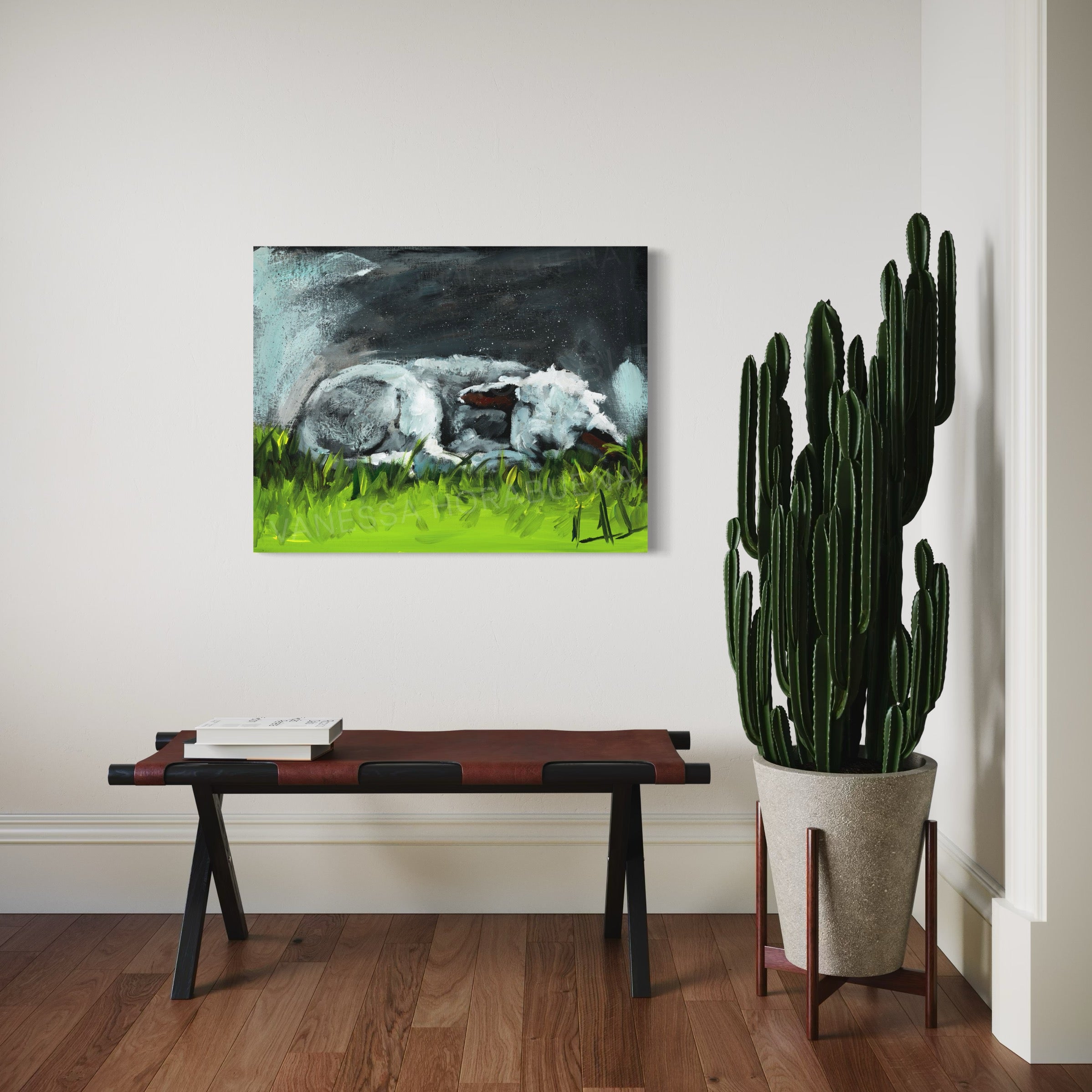 Resting in Heaven's Hands (Hand Embellishment Canvas Print) Vanessa Horabuena