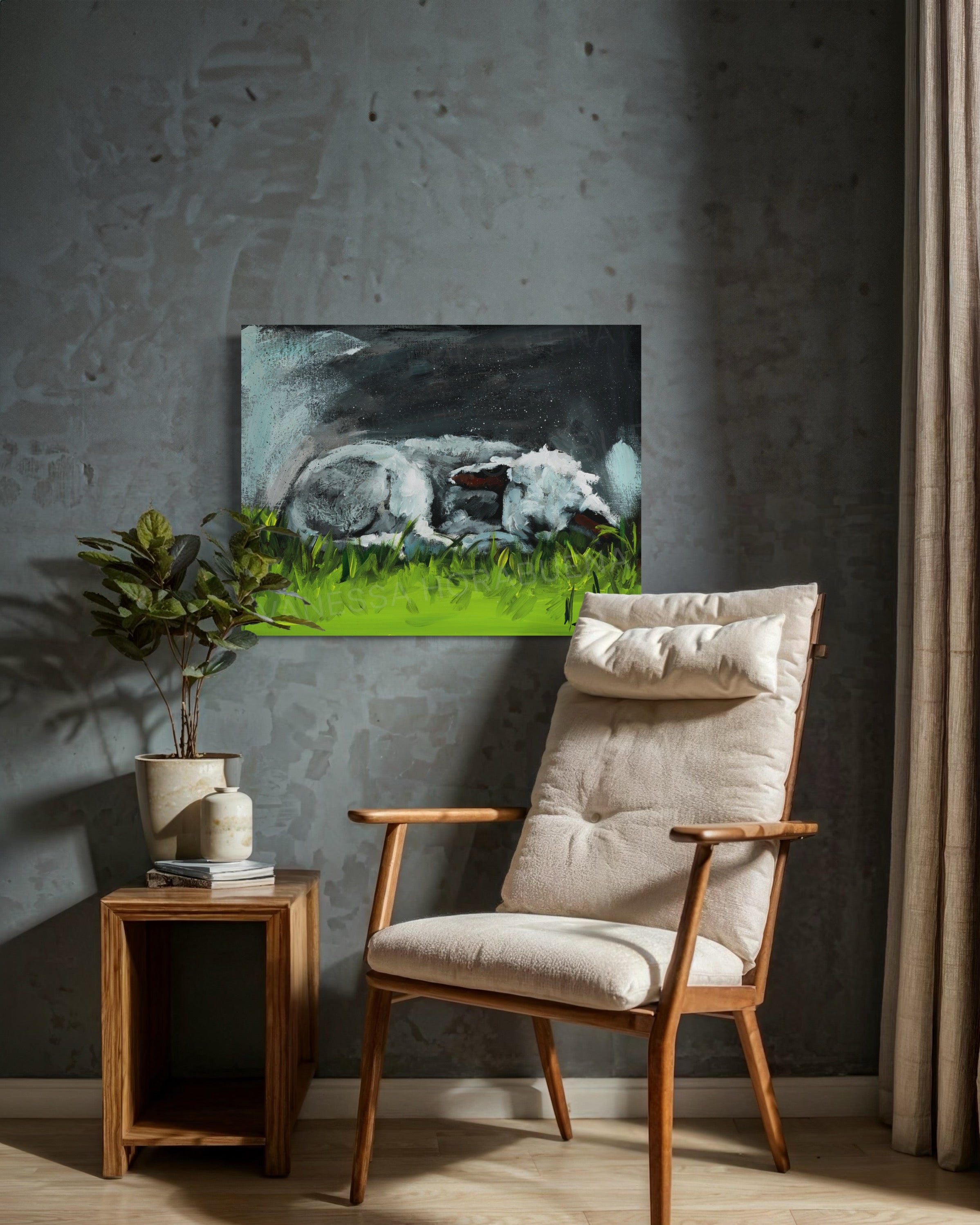 Resting in Heaven's Hands (Hand Embellishment Canvas Print) Vanessa Horabuena