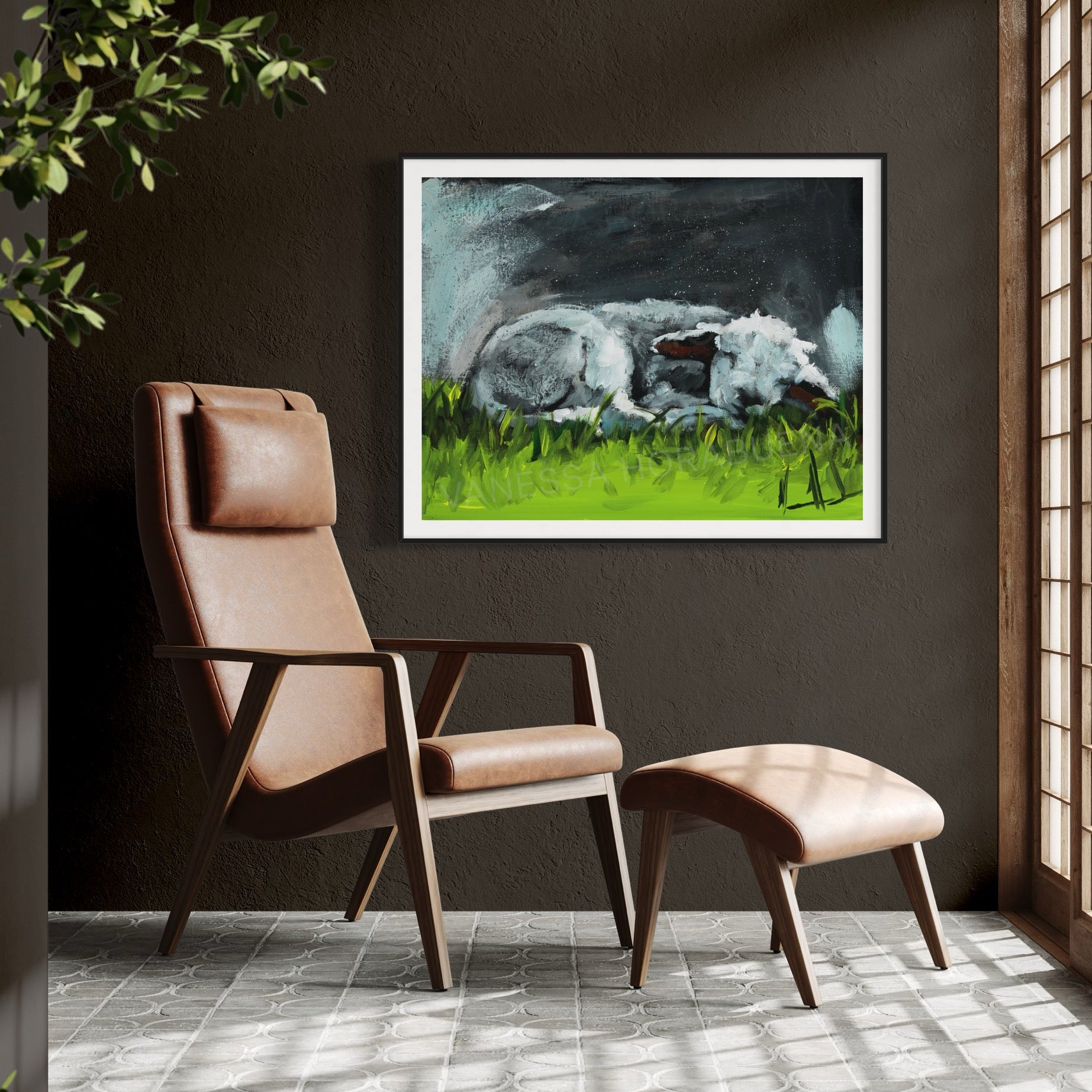 Resting in Heaven's Hands (Hand Embellishment Canvas Print) Vanessa Horabuena