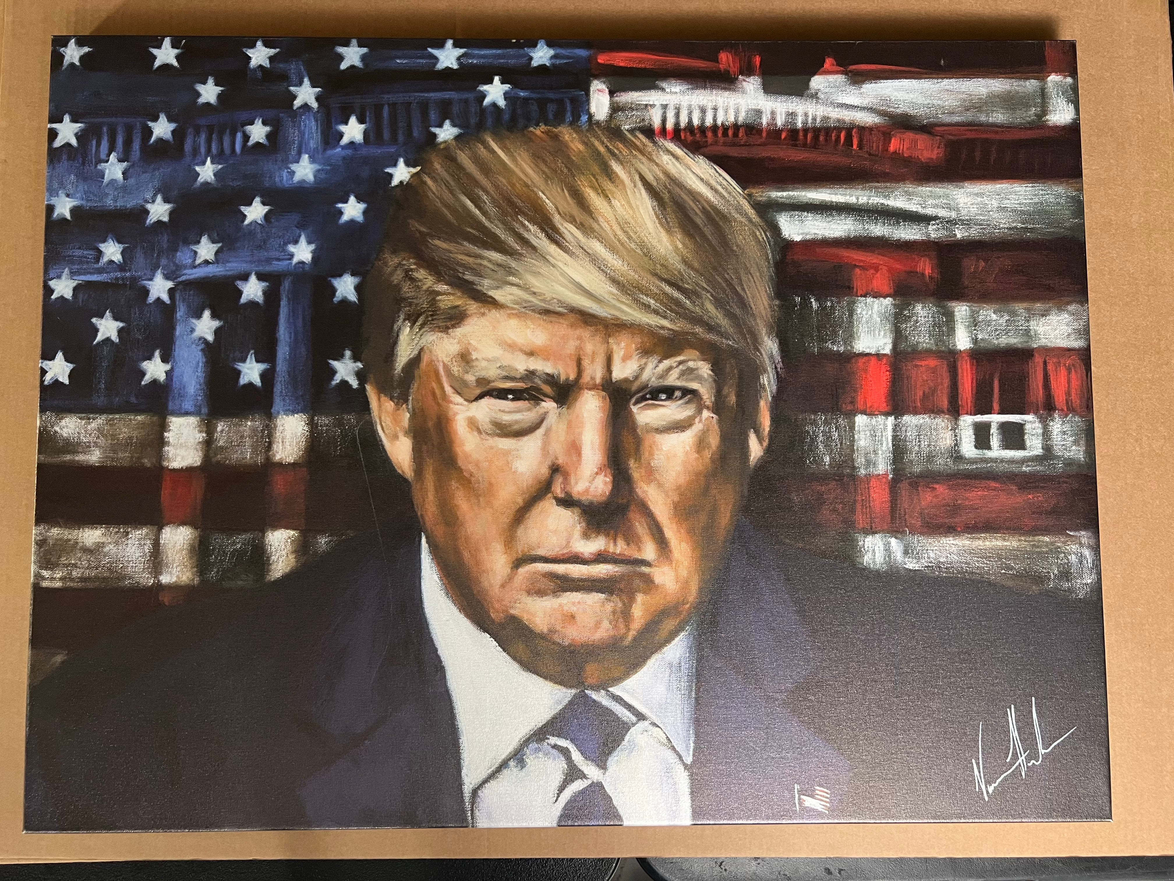 CM# 15 - Commander in Chief - 30"x40" Canvas Print Vanessa Horabuena