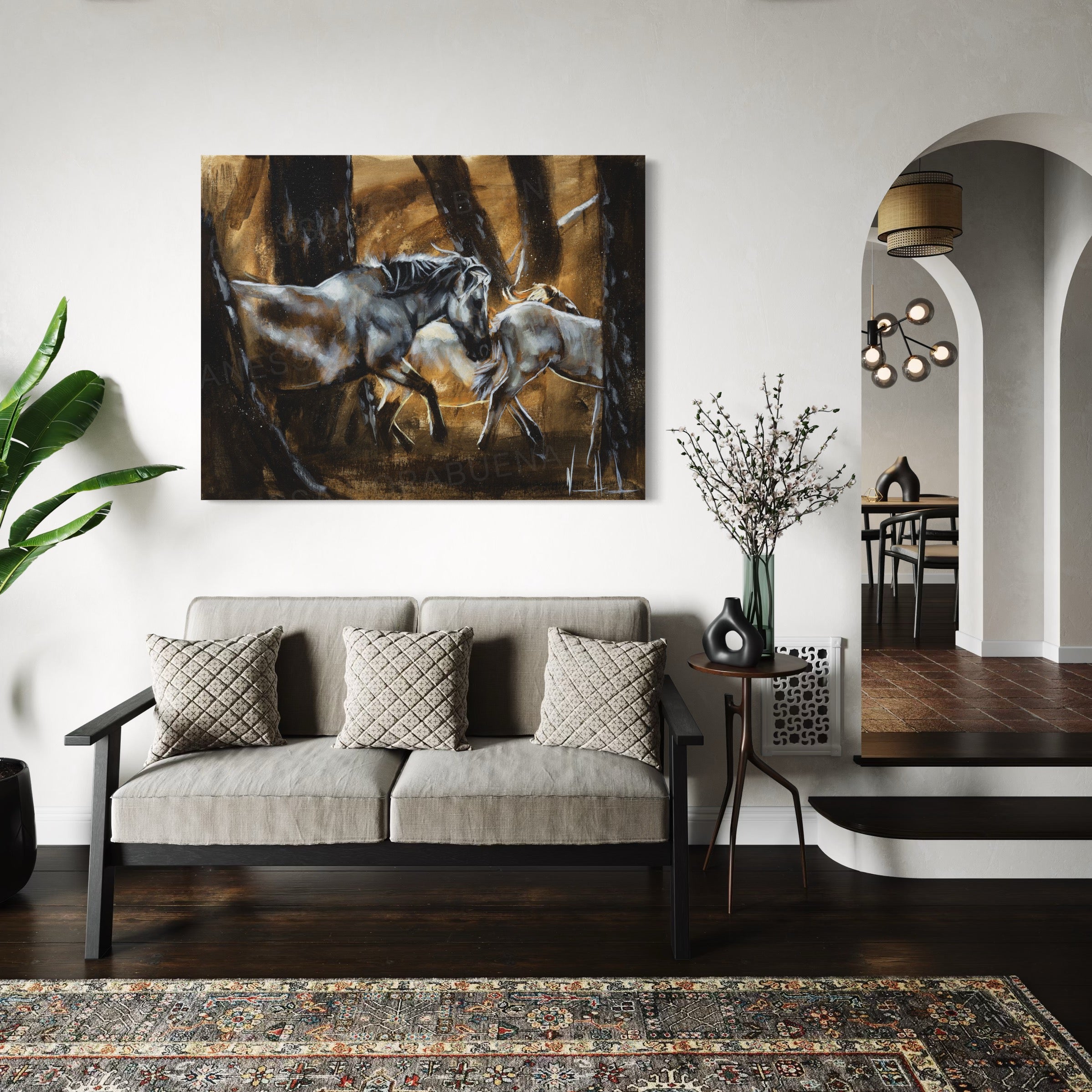 The Unknown Journey Horse Art Print Vanessa Horabuena