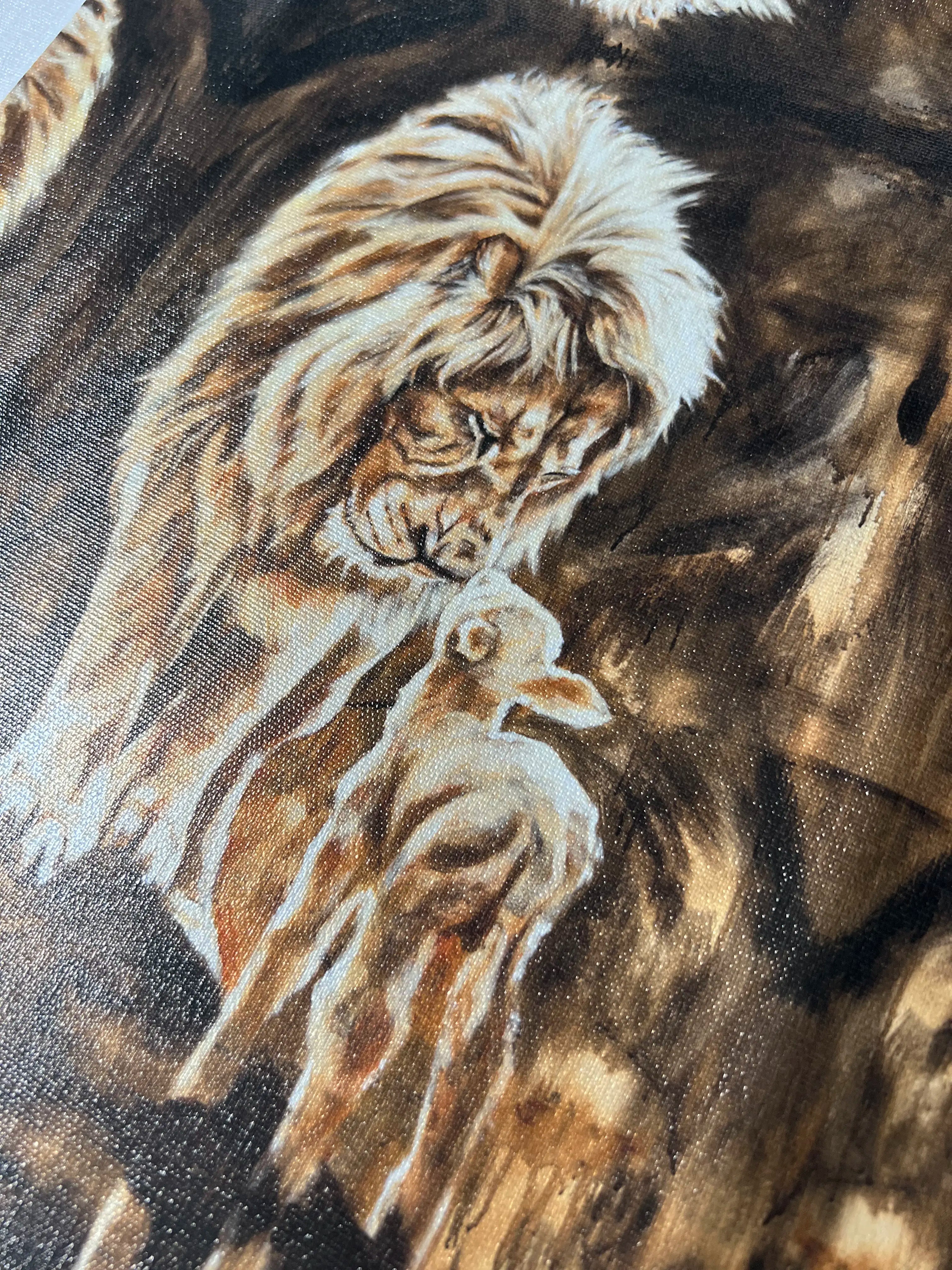 CM# 49 - Heart of God (Brown Background) - 8"x10" Canvas Print Vanessa Horabuena