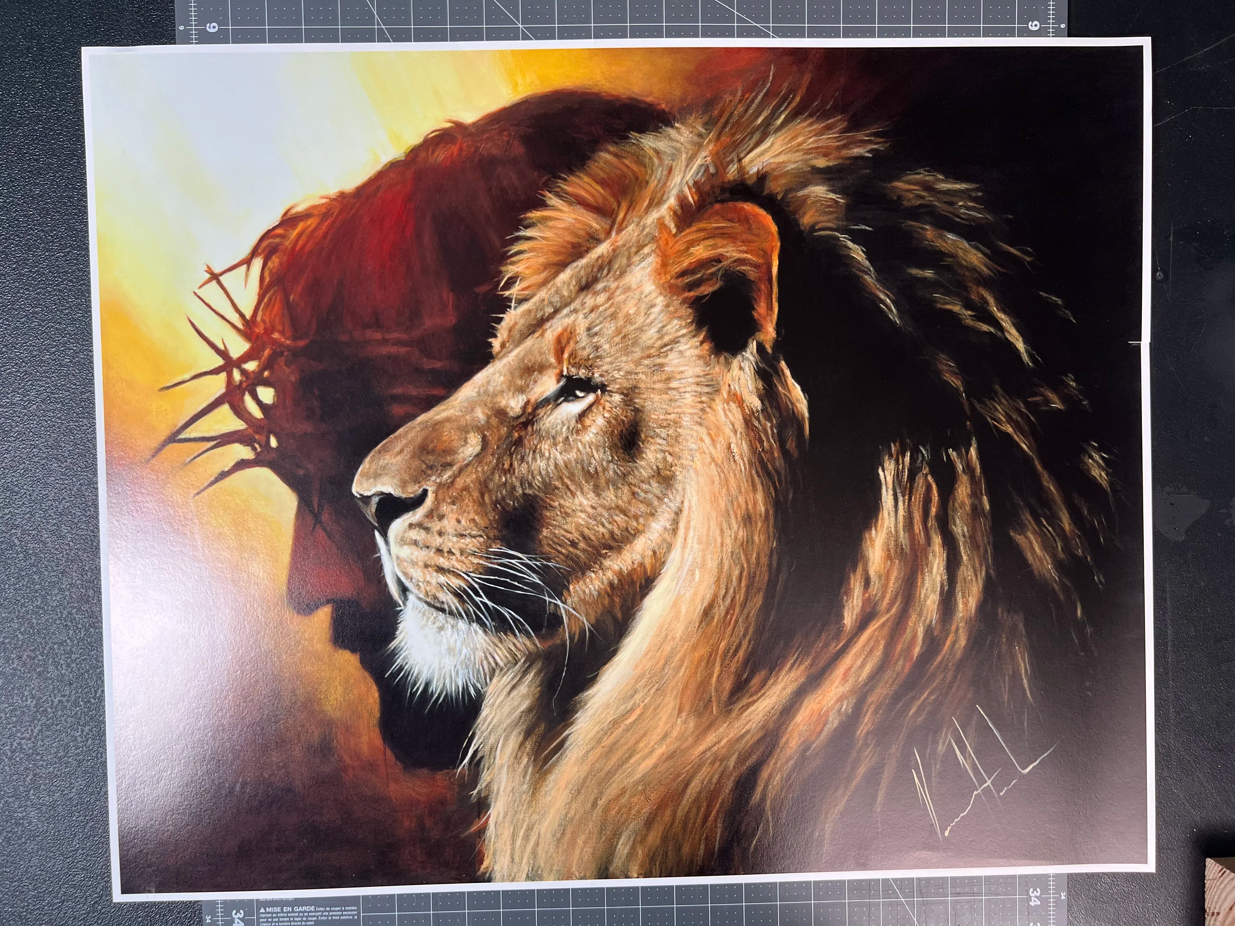 CM# 69 - The Lion of Judah - 24"x30" Giclée Paper Print Vanessa Horabuena