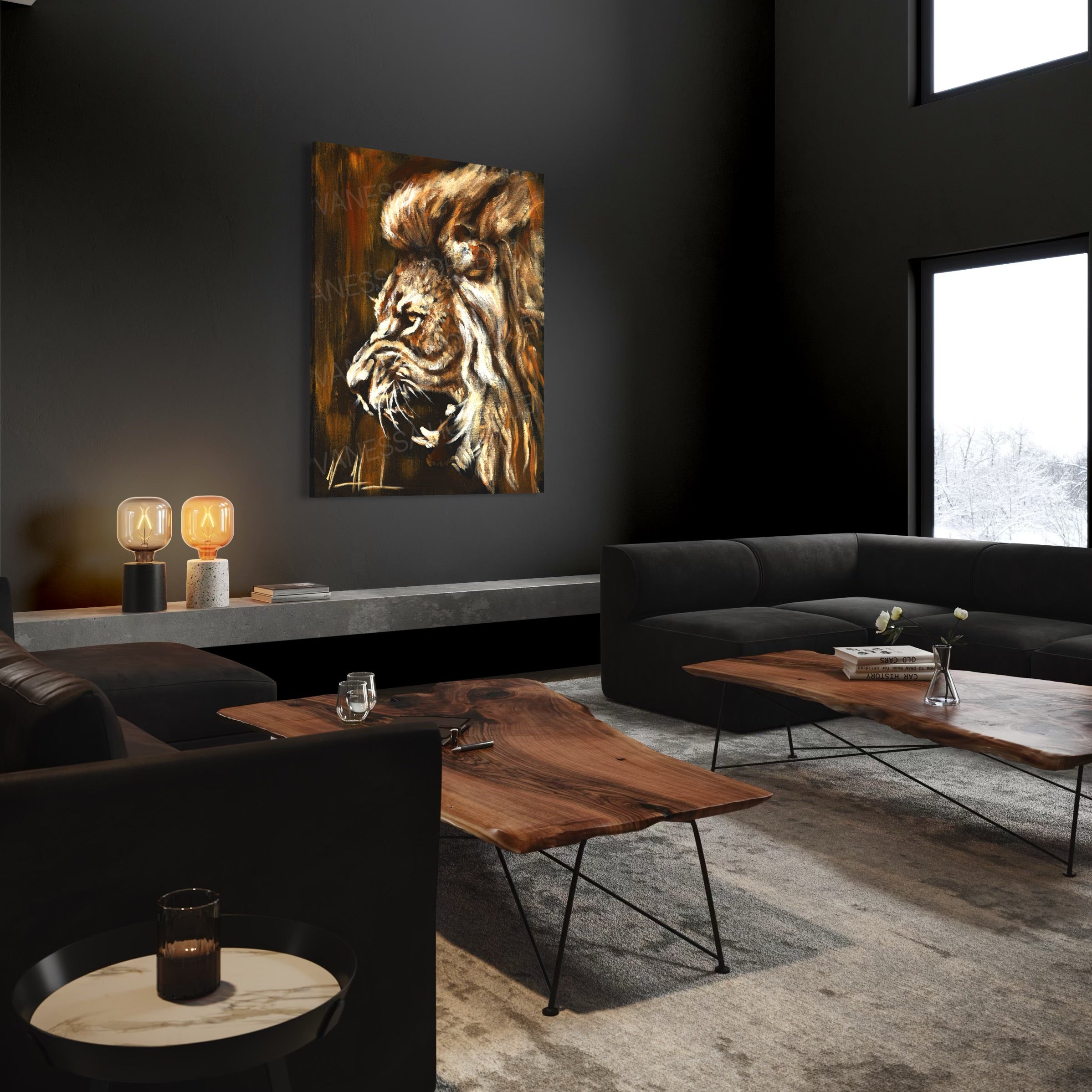 Return of a King Lion Art Print Vanessa Horabuena