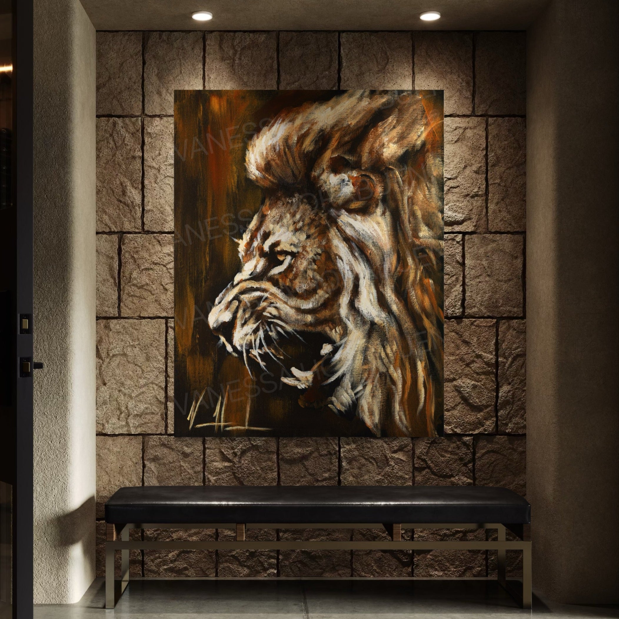 Return of a King Lion Art Print Vanessa Horabuena