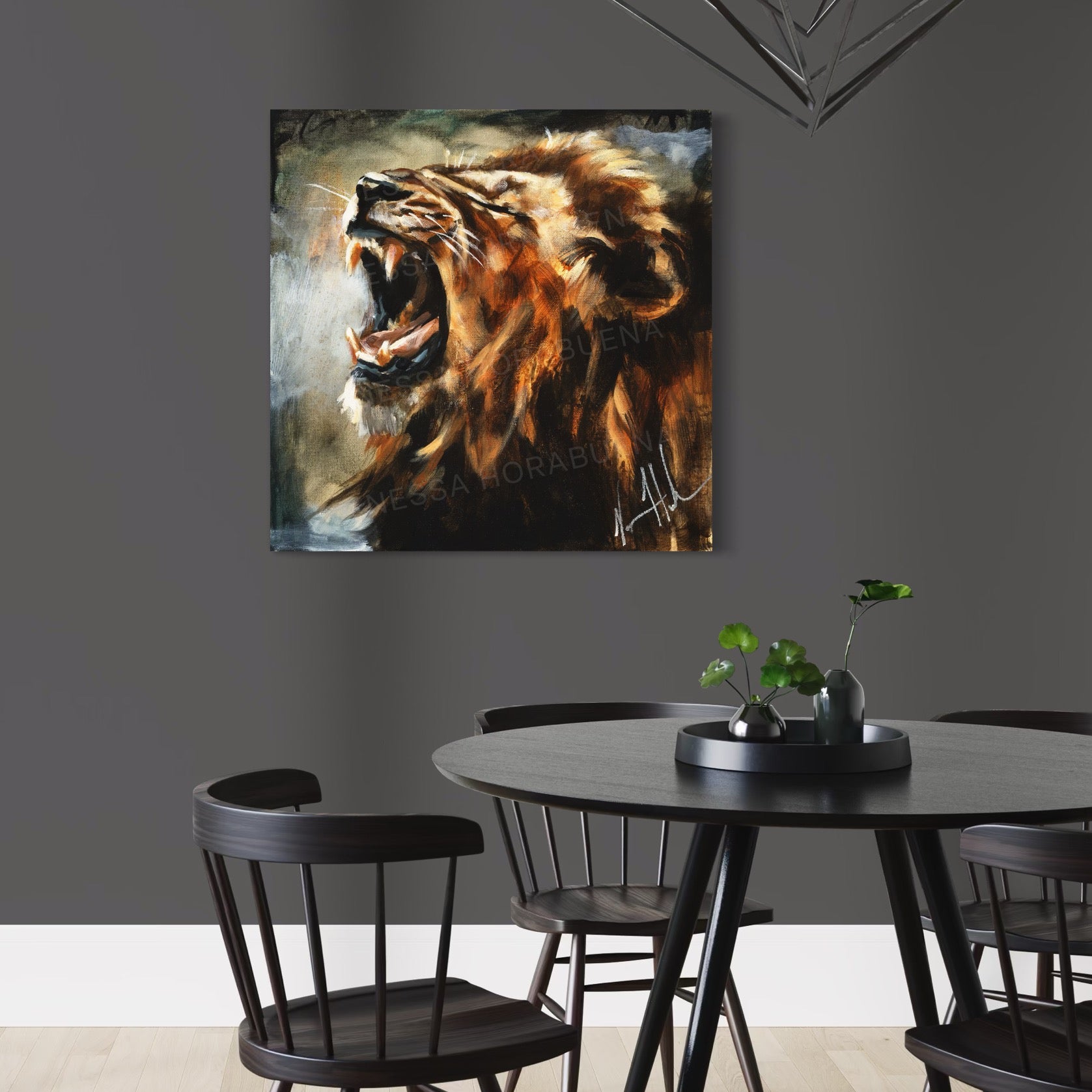 A Time to Roar Lion Art Print Vanessa Horabuena