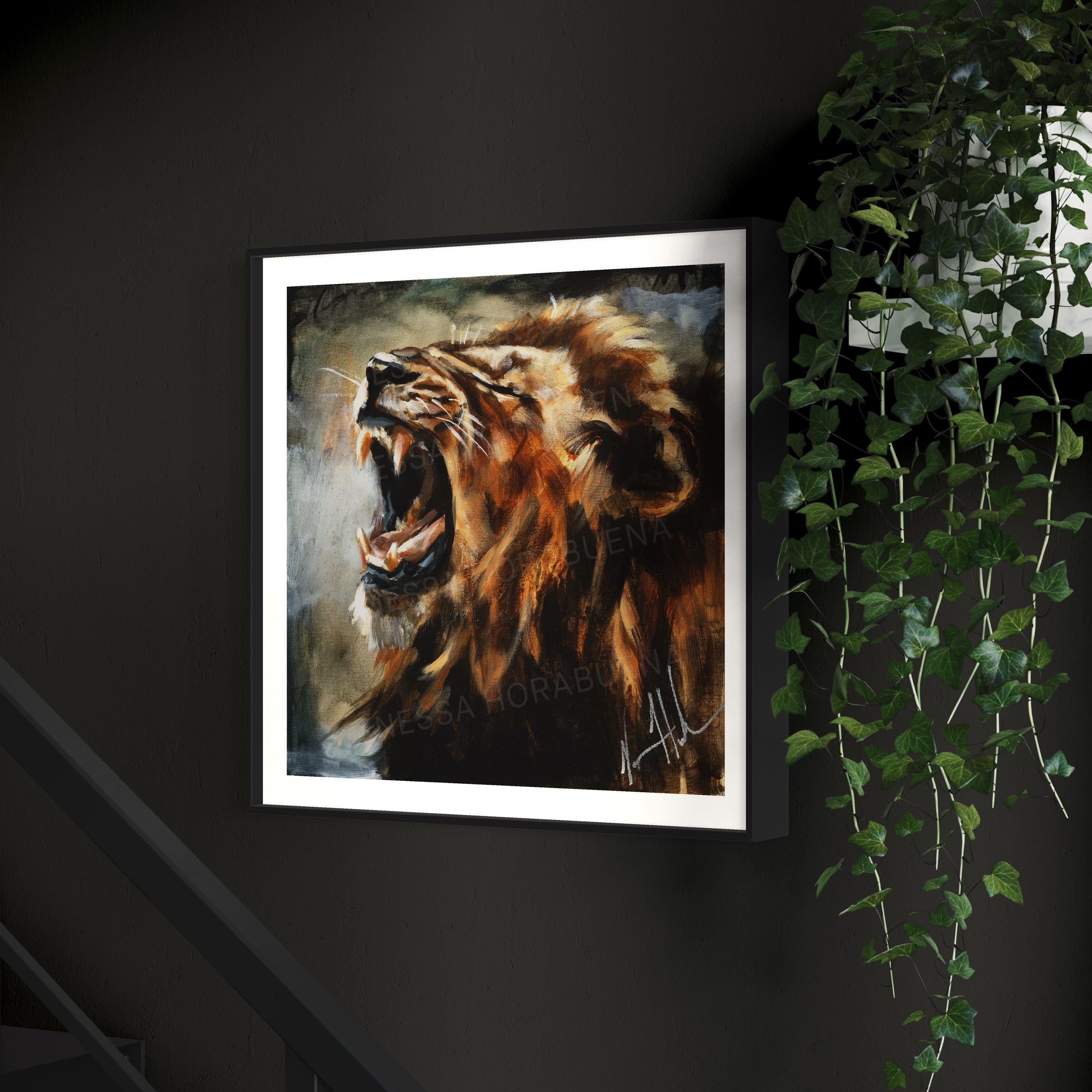 A Time to Roar Lion Art Print Vanessa Horabuena
