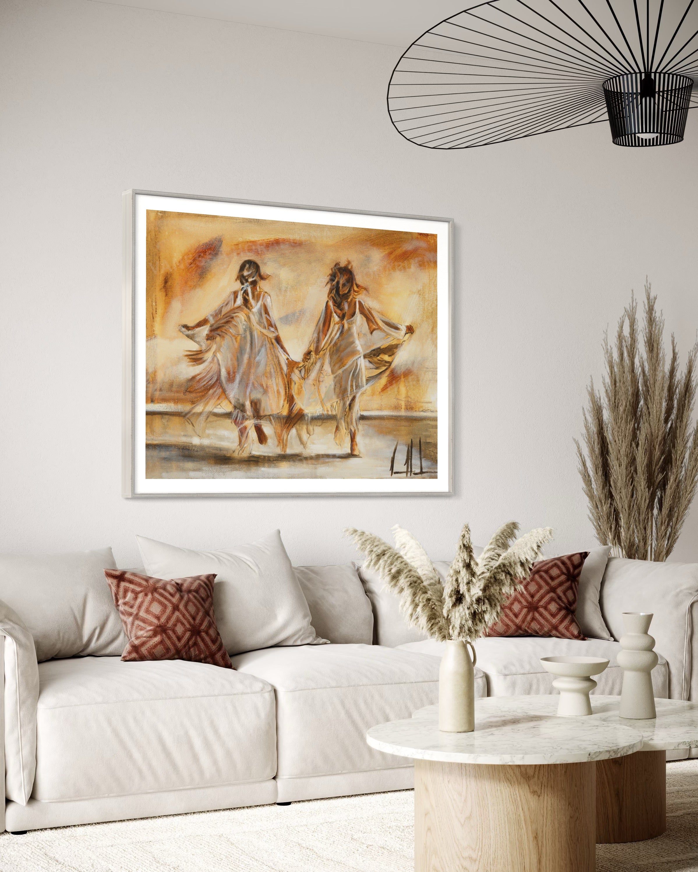 Friend of The Heart (Hand Embellishment Canvas Print) Women's Art Print Vanessa Horabuena