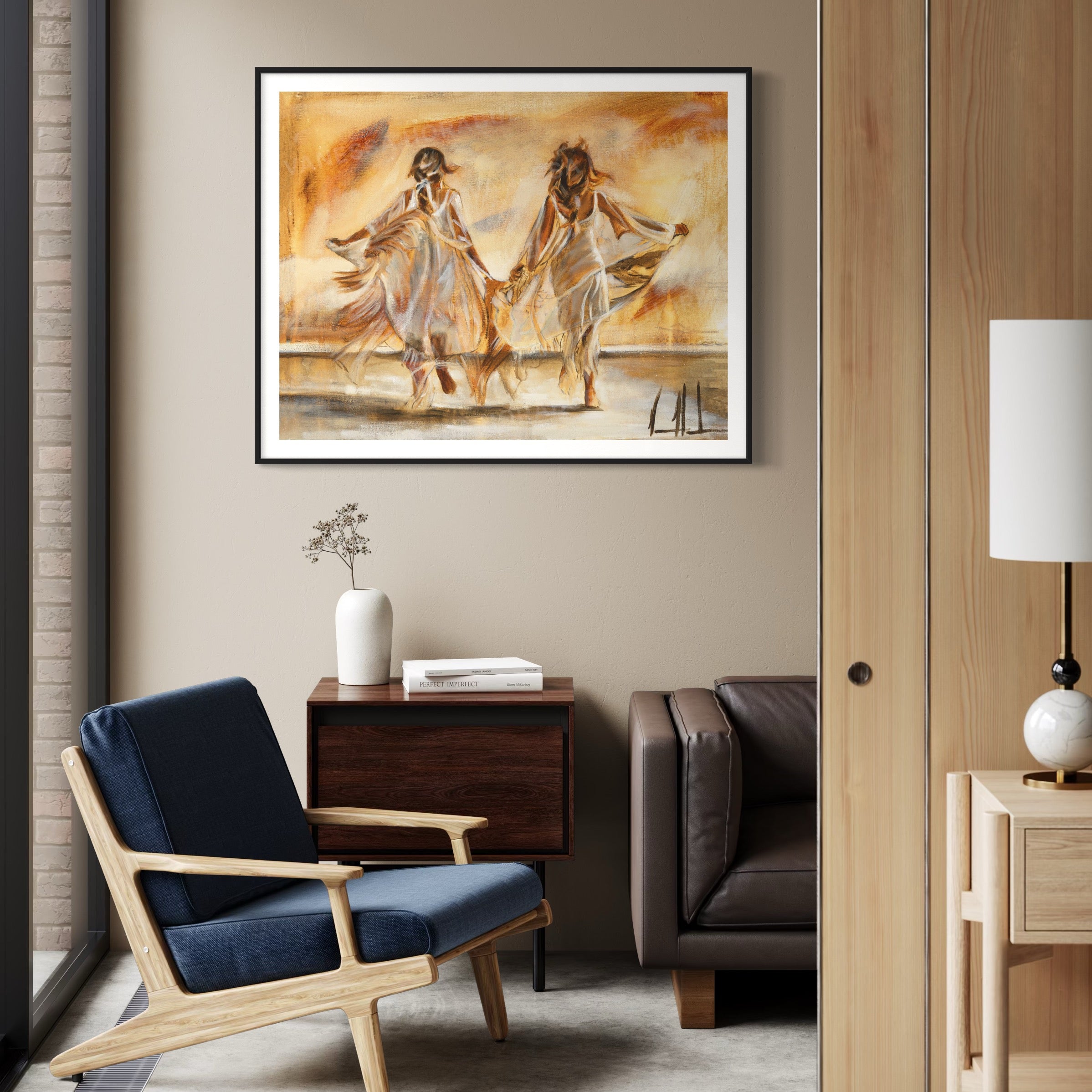 Friend of The Heart (Hand Embellishment Canvas Print) Women's Art Print Vanessa Horabuena