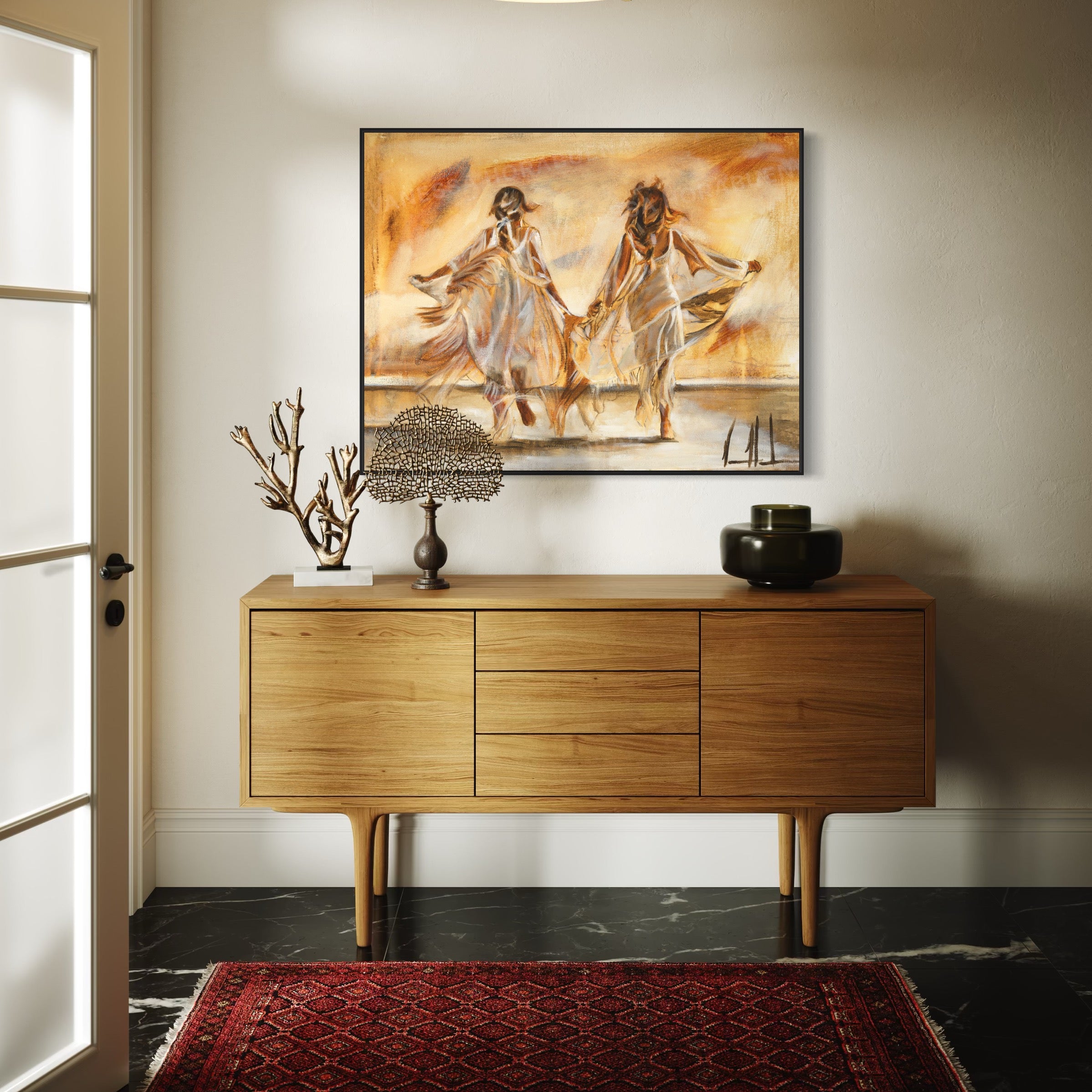 Friend of The Heart (Hand Embellishment Canvas Print) Women's Art Print Vanessa Horabuena