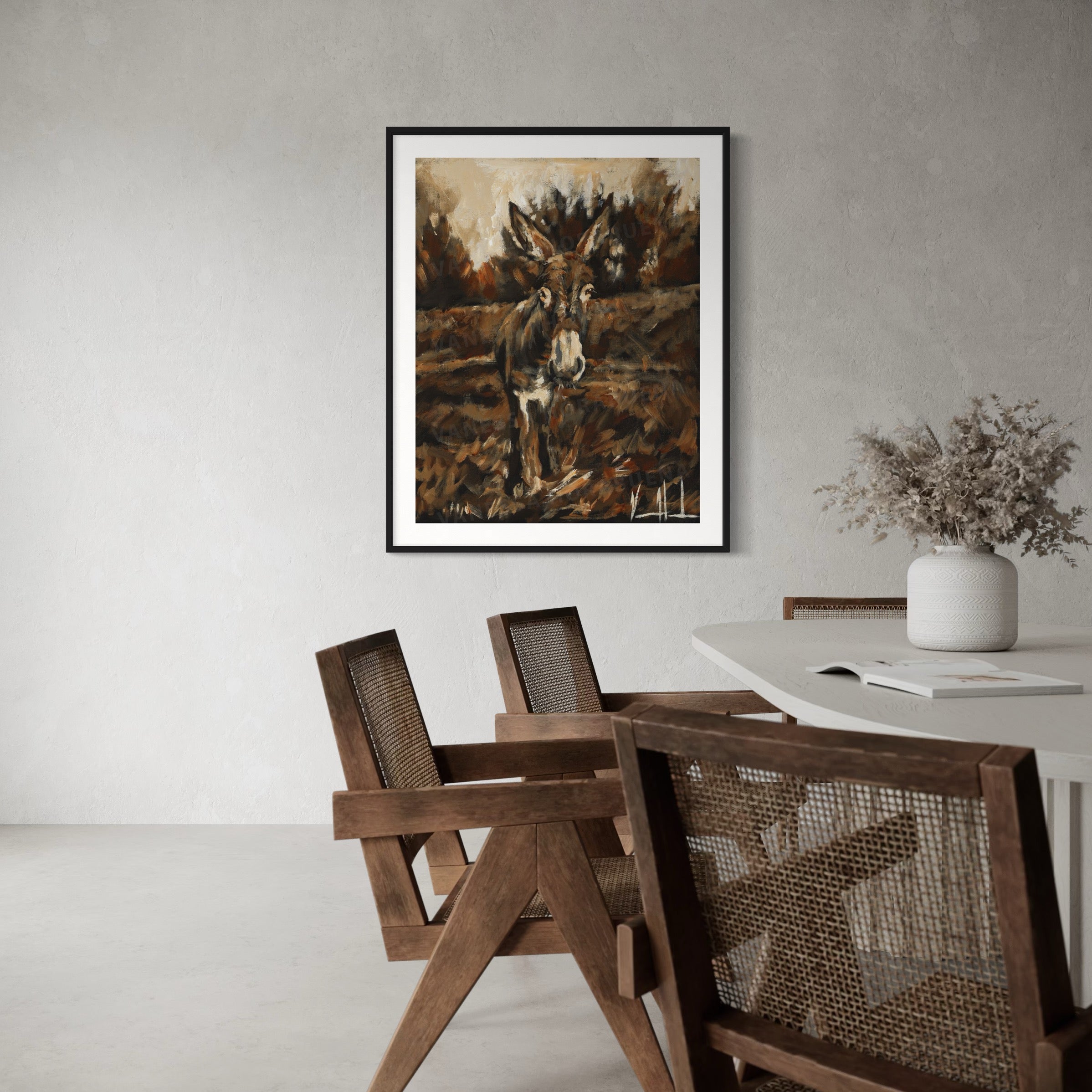 In Your Pastures I Remain (Hand Embellished Canvas Print) Vanessa Horabuena