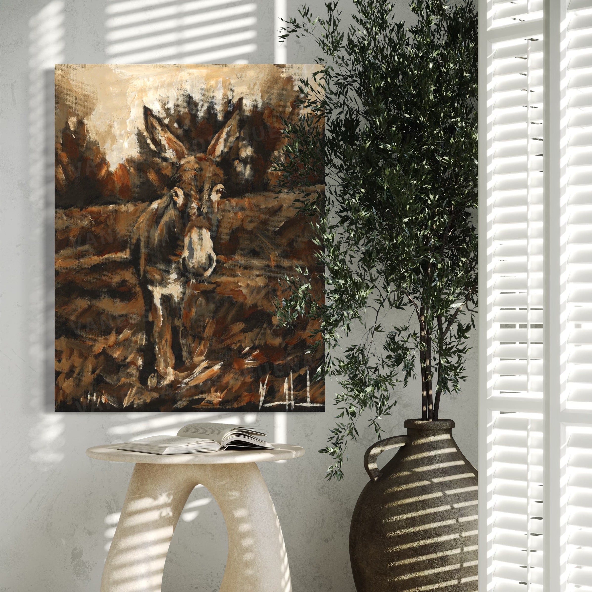 In Your Pastures I Remain (Hand Embellished Canvas Print) Vanessa Horabuena