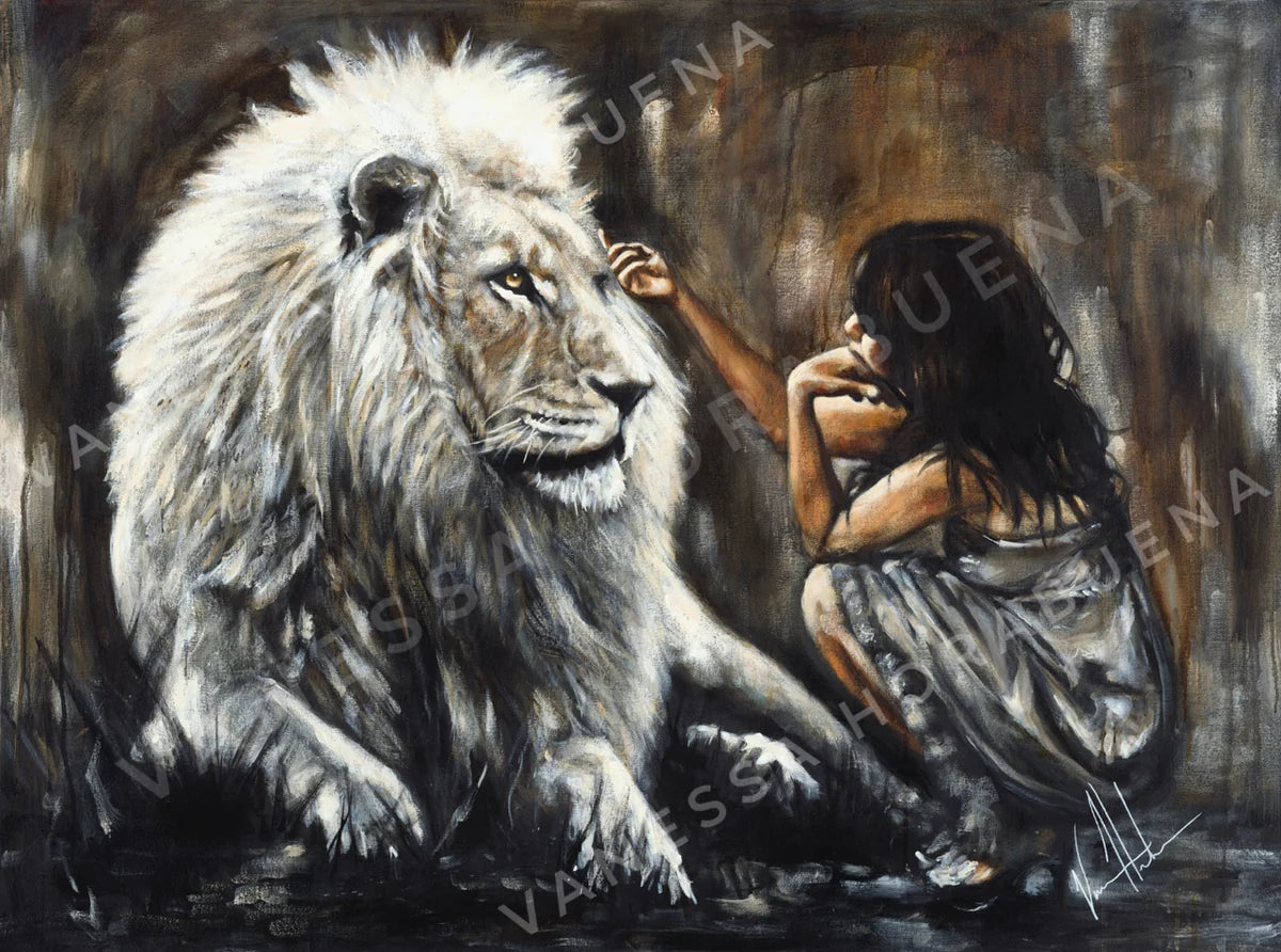 OVERSTOCK - Intimacy with God (Brown Background) Vanessa Horabuena