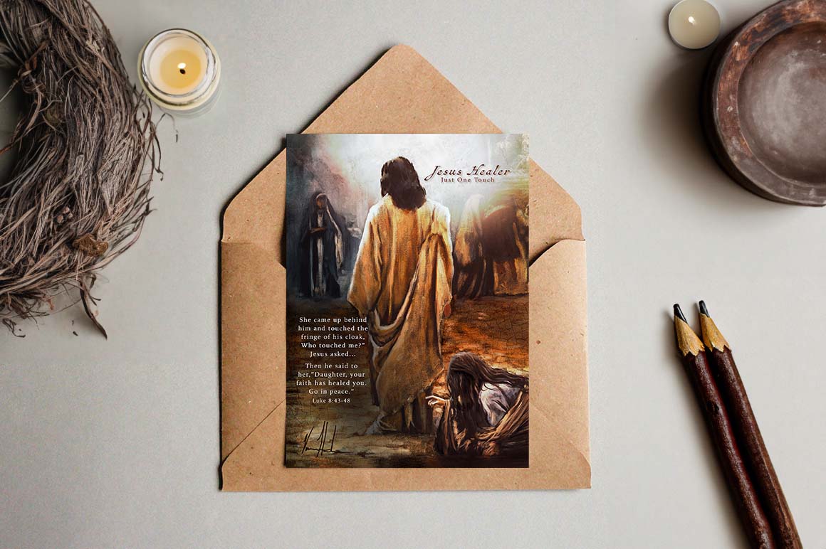 Jesus Healer Greeting Card Vanessa Horabuena