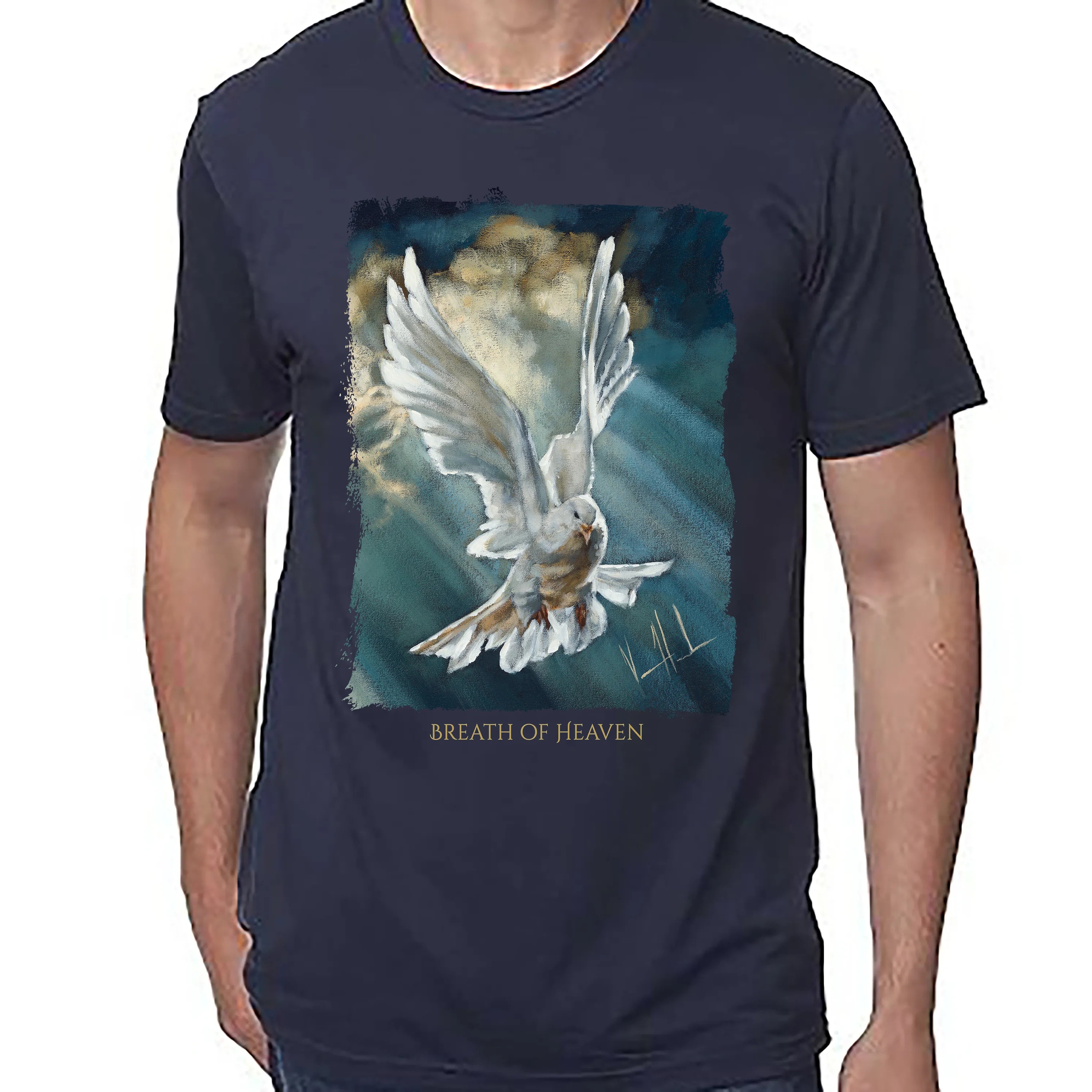 Unisex T (Organic Bamboo) - Breath of Heaven Organic Bamboo Vanessa Horabuena Midnight Blue XS