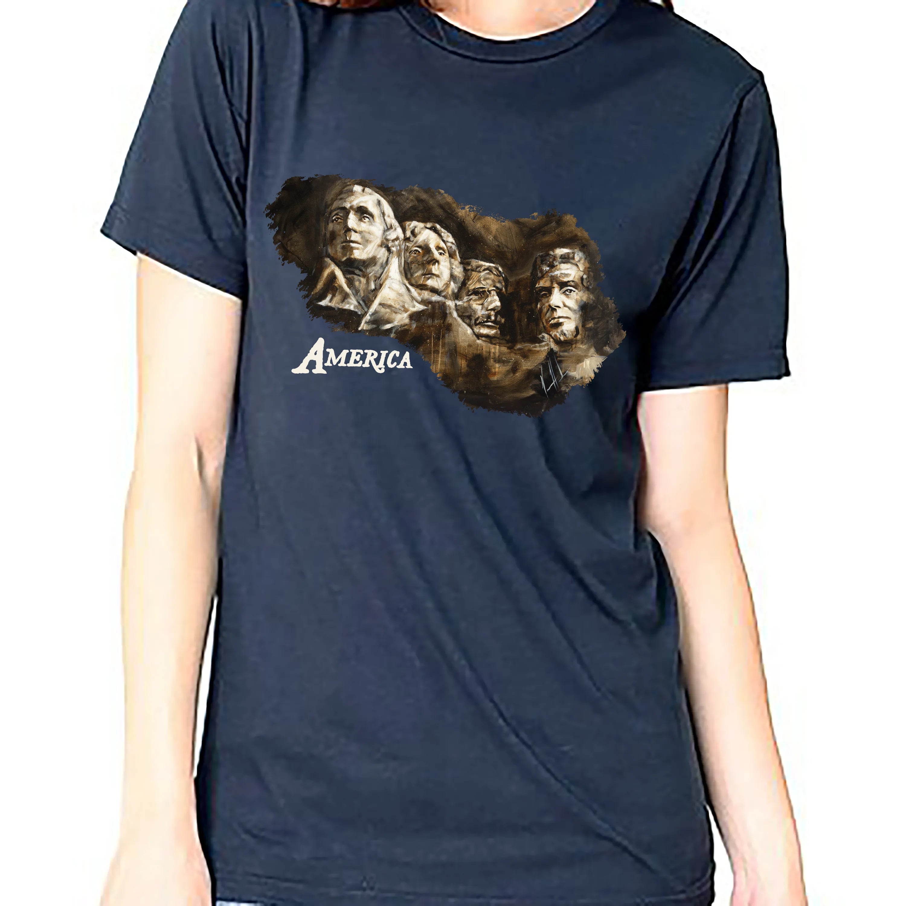Unisex T Organic Bamboo -Legends of Freedom - 4th of July Organic Bamboo Vanessa Horabuena